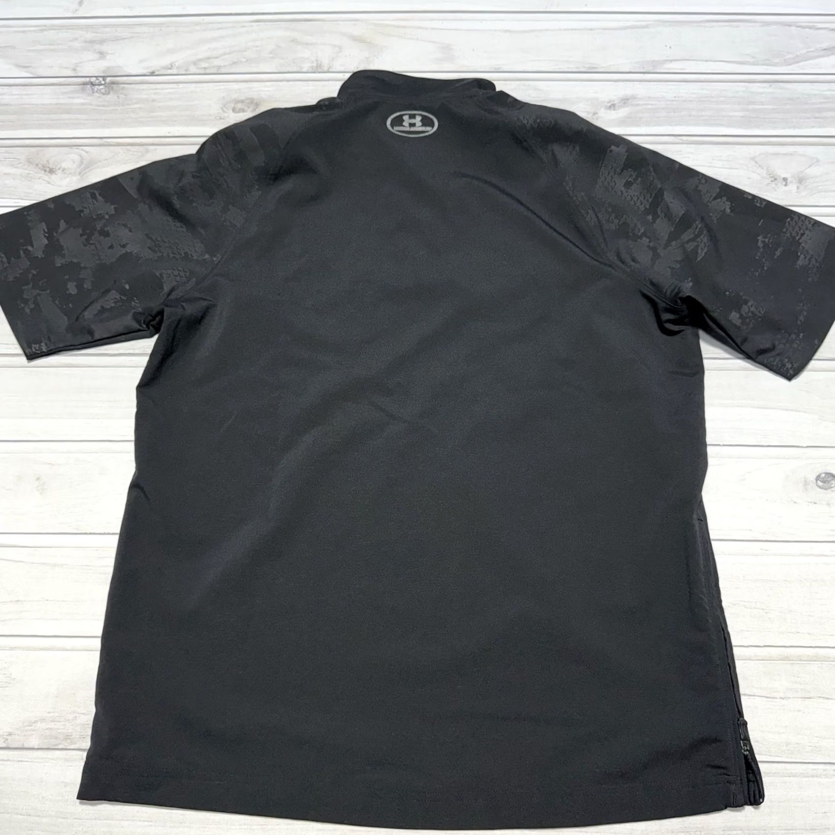 Under Armour Under Armour Cage Jacket Mens M Black Camo Baseball Utility Short Sleeve Windbreaker Jacket Size US 31 - 4 Thumbnail