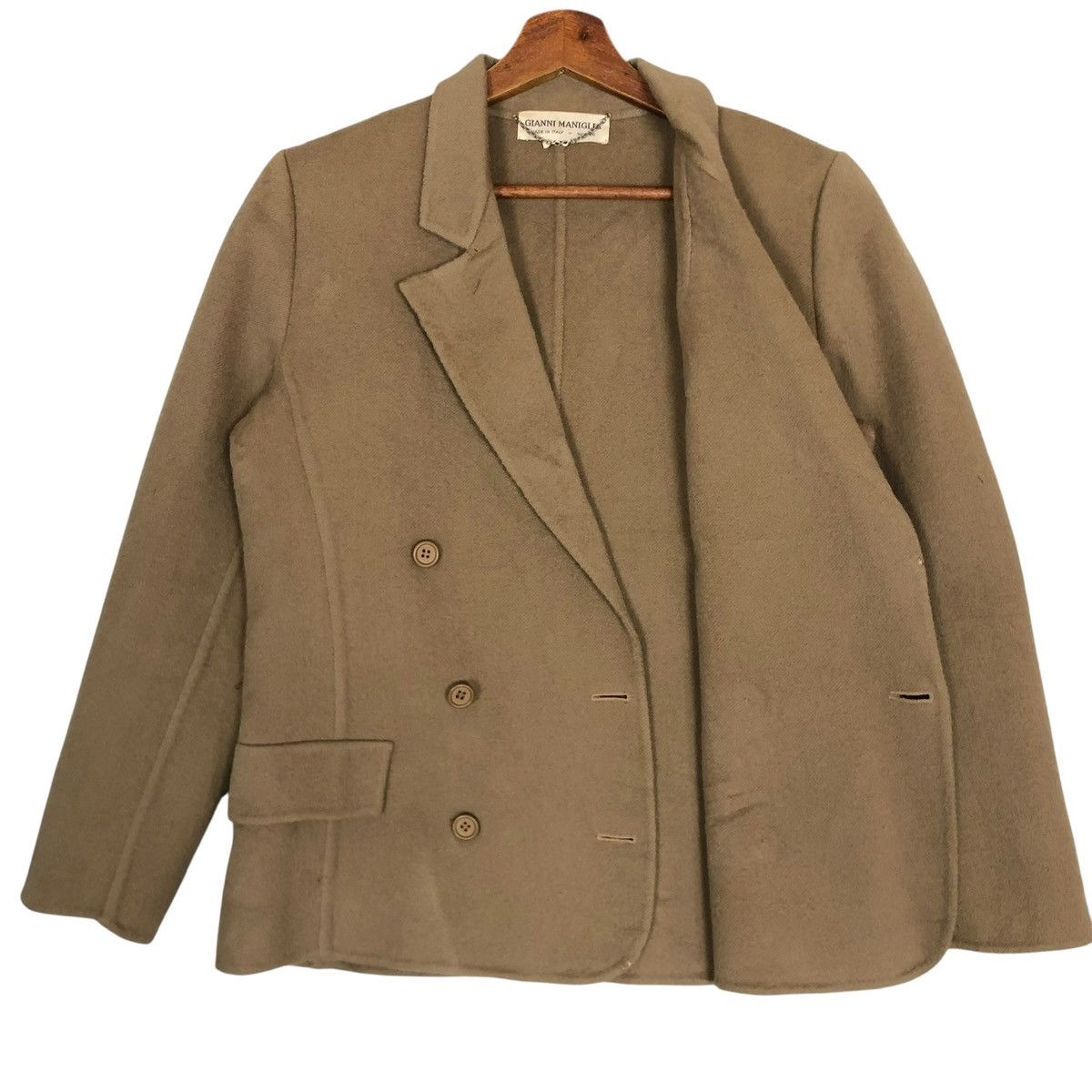 Other Vintage Gianni Maniglia Milano Italy Coat Double Breasted Size S / US 4 / IT 40 - 8 Thumbnail
