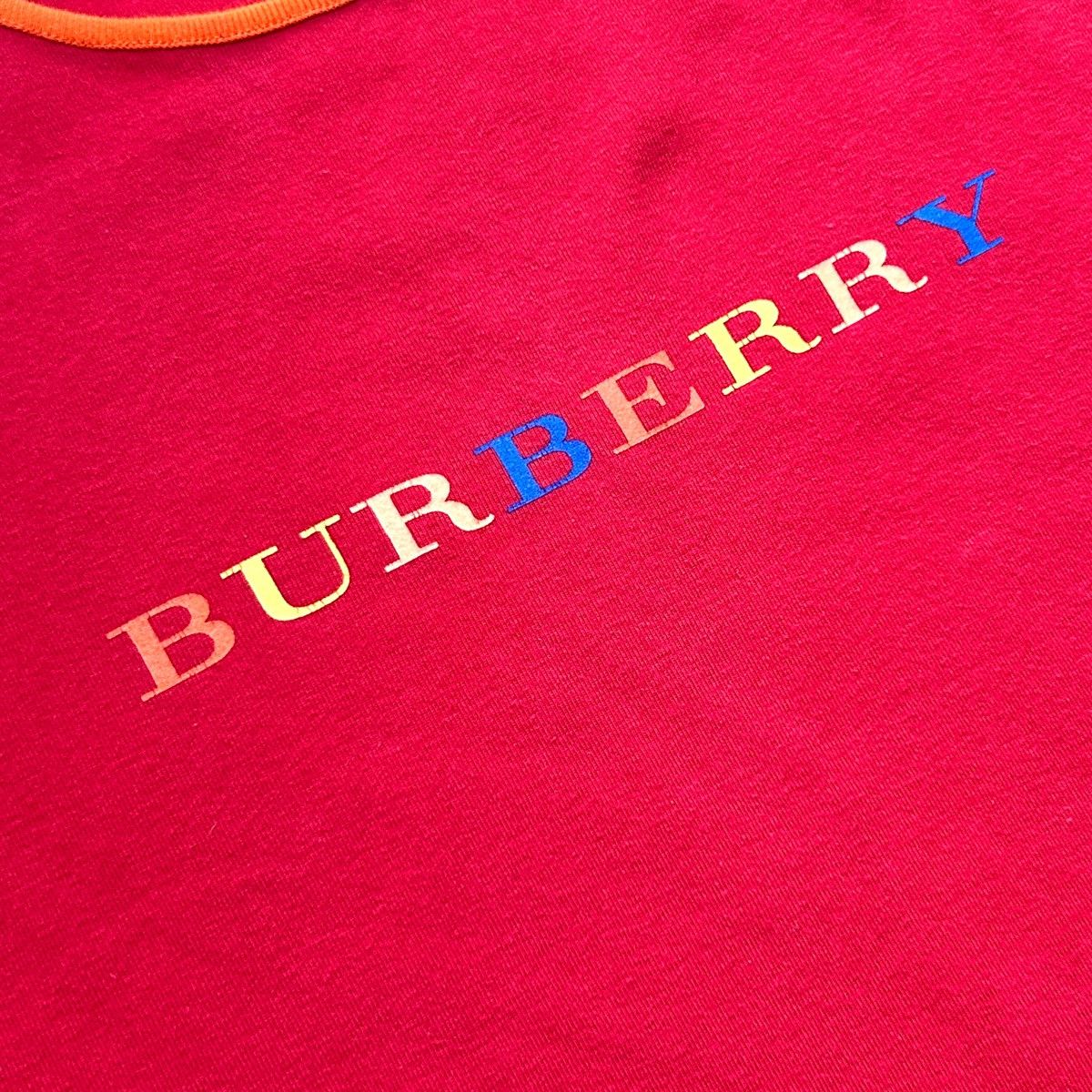 Burberry Vintage Red Burberry Spellout T Shirt Size XS / US 0-2 / IT 36-38 - 9 Thumbnail