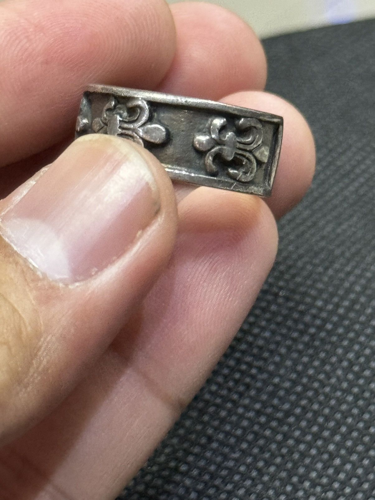 Sterling Silver × Vintage VTG STERLING SILVER 925 ENGRAVED RING SIZE 8 Size ONE SIZE - 5 Thumbnail