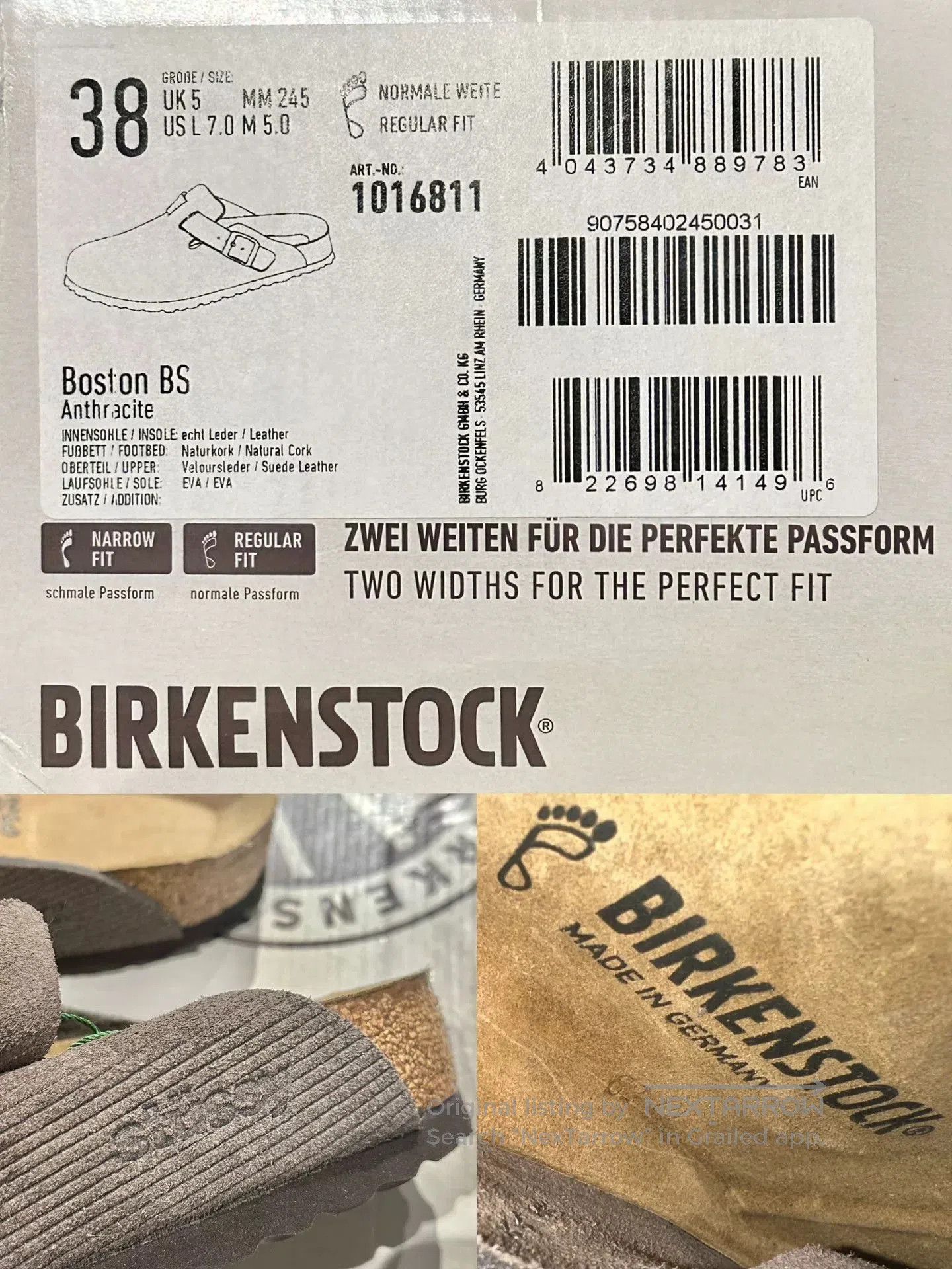 Stussy Stussy x Birkenstock 38 Limited Edition. Size US 7 / IT 37 - 2 Thumbnail