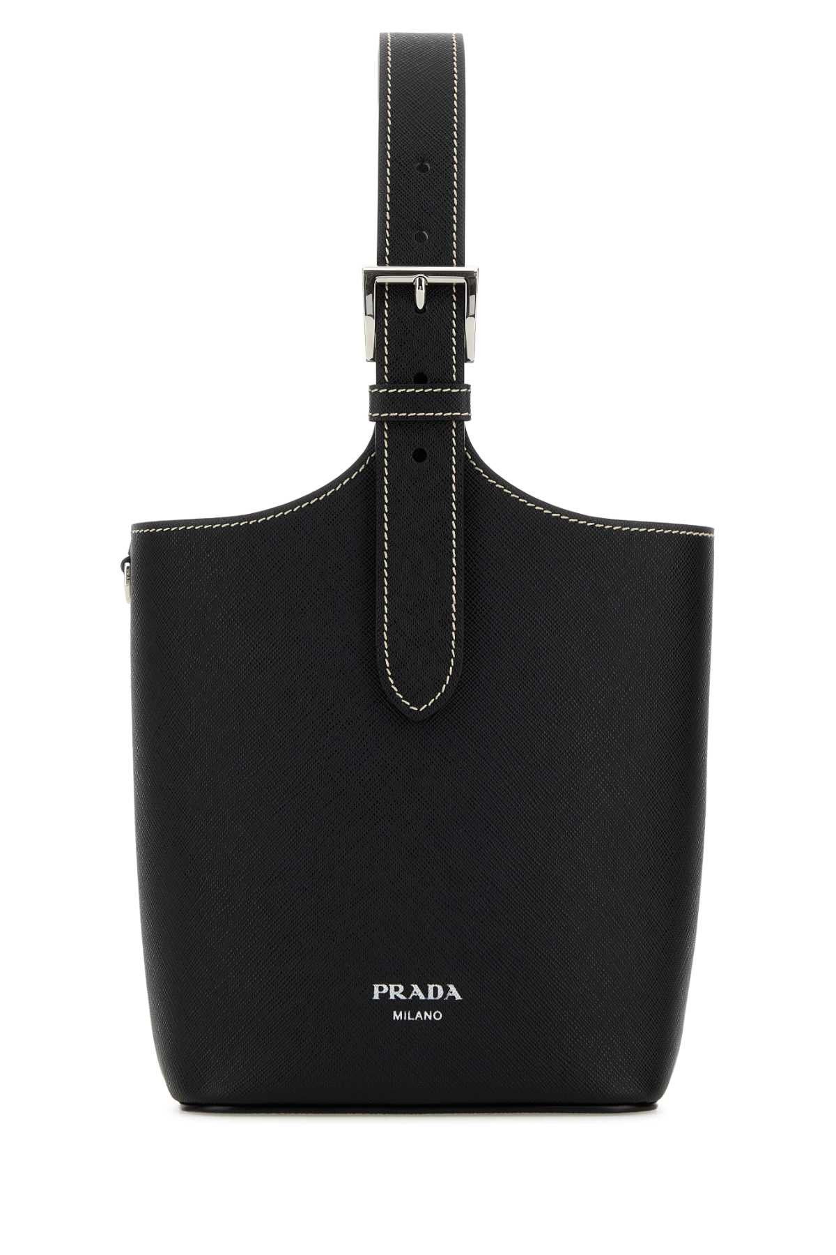 Black Leather Shoulder Bag