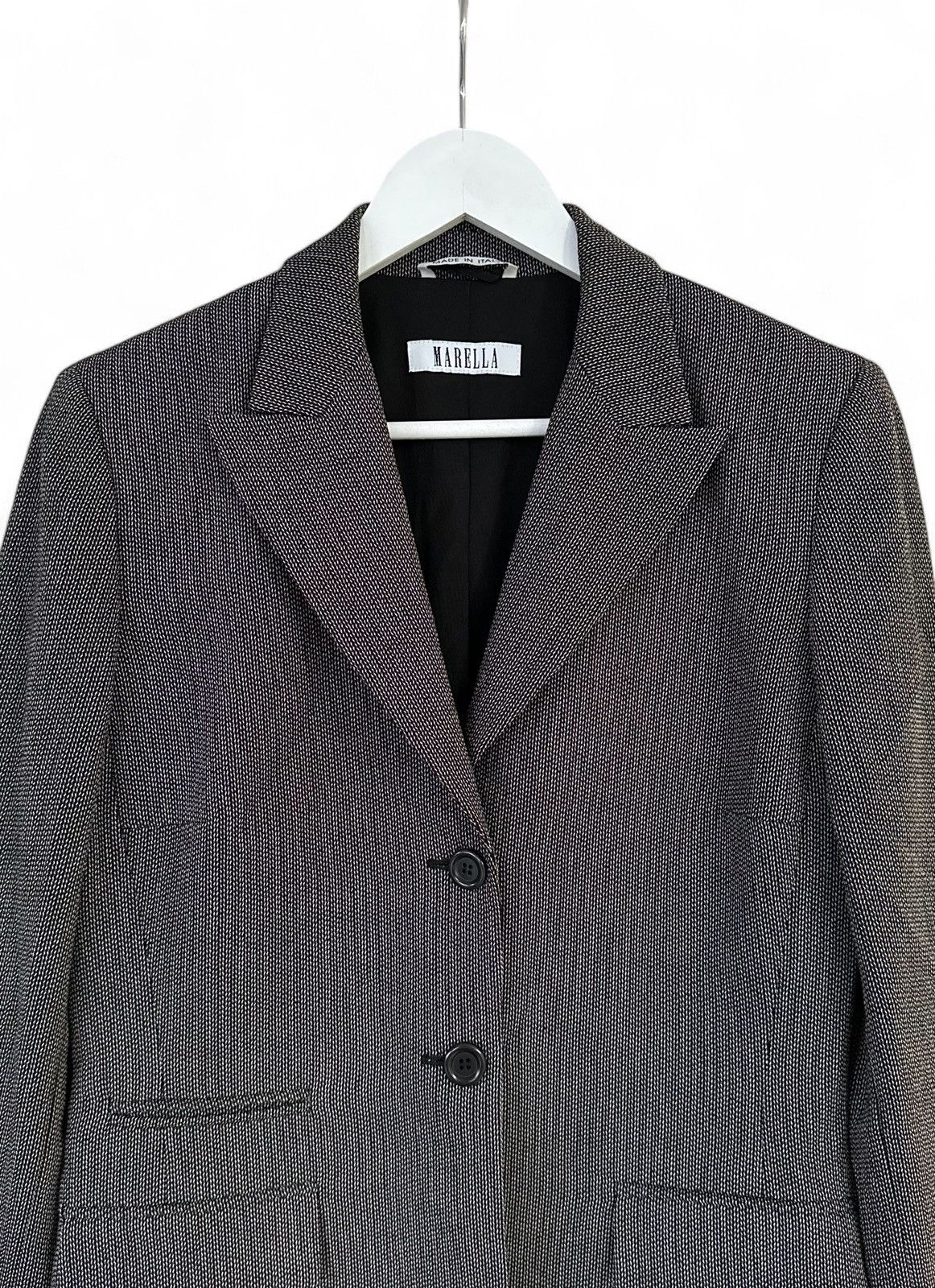 Marella × Max Mara Marella by Max Mara Italy Blazer Jacket Wool Women's US 8 Size M / US 6-8 / IT 42-44 - 3 Thumbnail