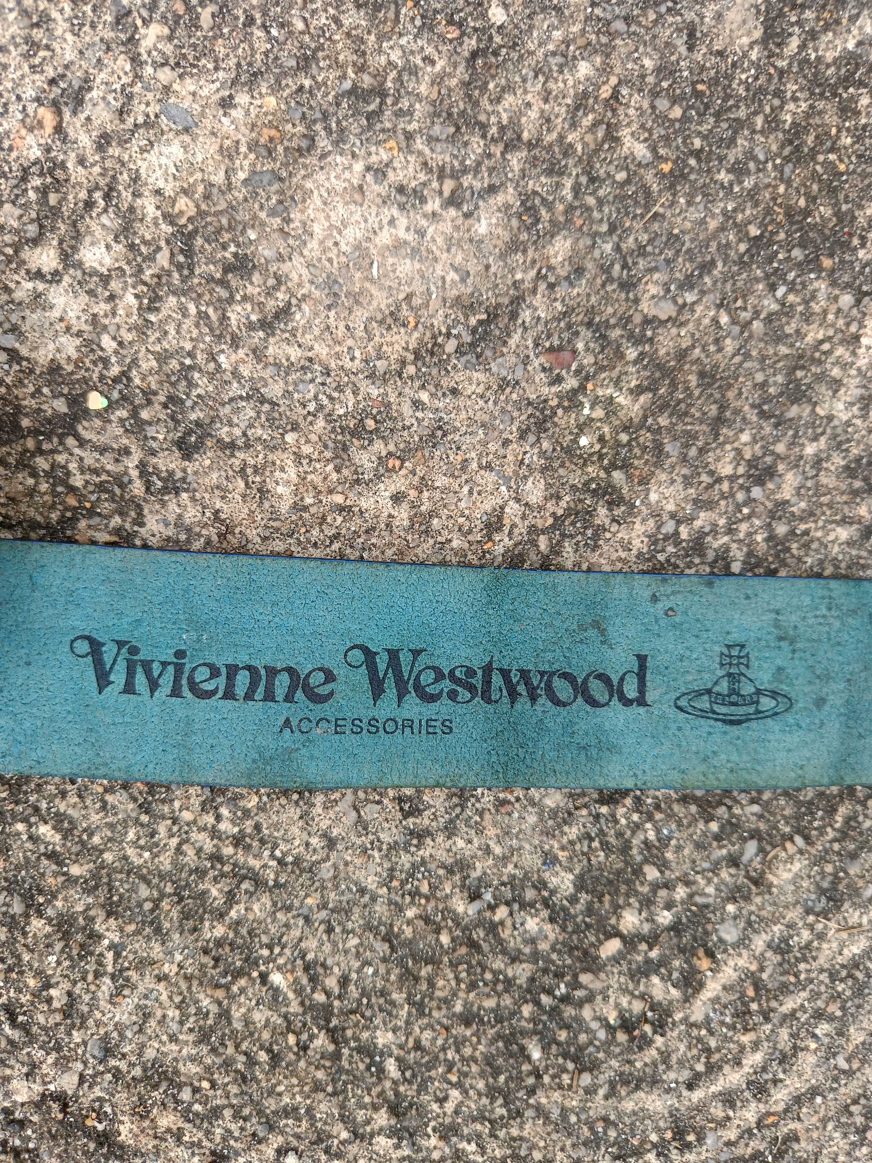Vivienne Westwood VIVIENNE WESTWOOD HEARTS&ORB BIG PATCHES LEATHER BELT Size 32 - 21 Thumbnail
