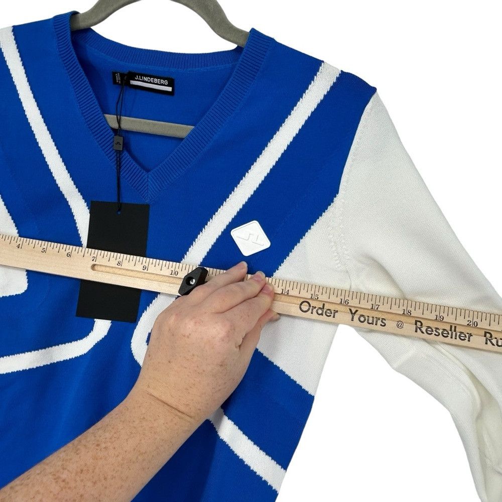 J.Lindeberg J LINDEBERG CELINE LADIES SWEATER NAUTICAL BLUE AWKW06948 Size XS / US 0-2 / IT 36-38 - 4 Thumbnail