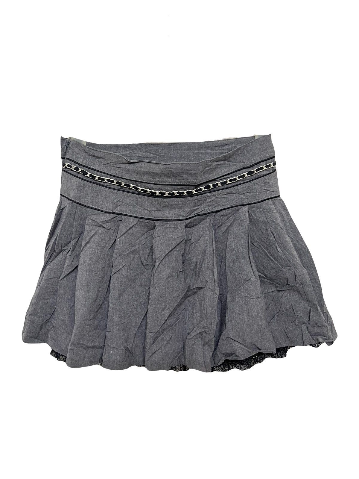 Japanese Brand CECIL McBEE grey pleated skirt 🎀☠️ Size 27" / US 4 / IT 40 - 4 Thumbnail