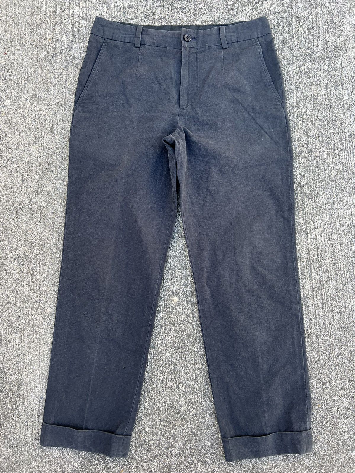 Margaret Howell Vintage Margaret Howell Faded Black Cropped Chinos Pant Size US 30 / EU 46 - 1 Thumbnail