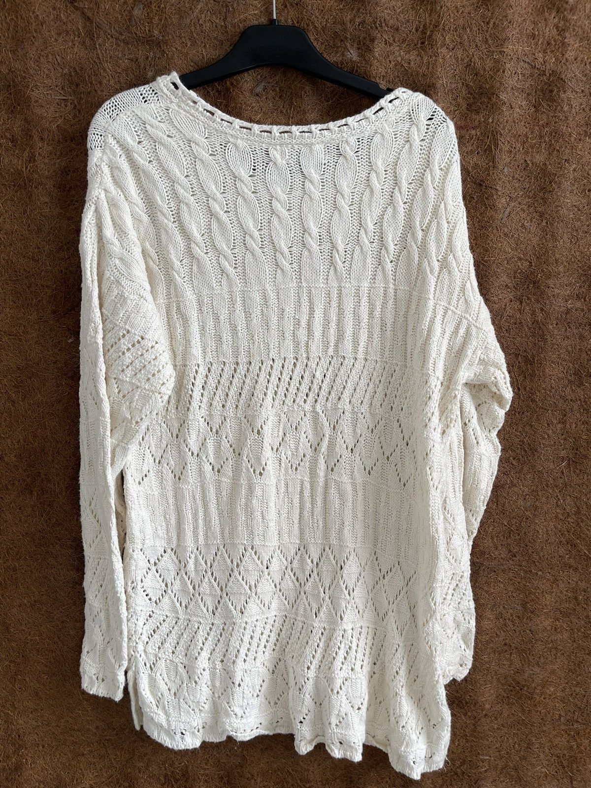 L.L. Bean Vintage LL Bean Cable Knit Made in USA Long Size M / US 6-8 / IT 42-44 - 2 Thumbnail
