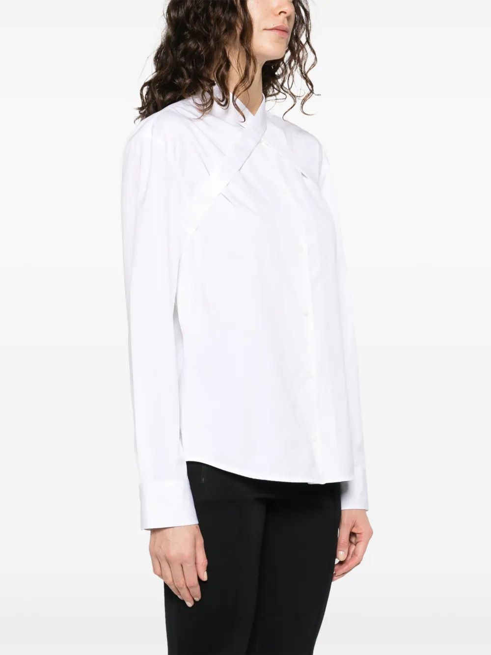 Off-White o1y1225 Solid Color Shirt in White Size S / US 4 / IT 40 - 3 Thumbnail