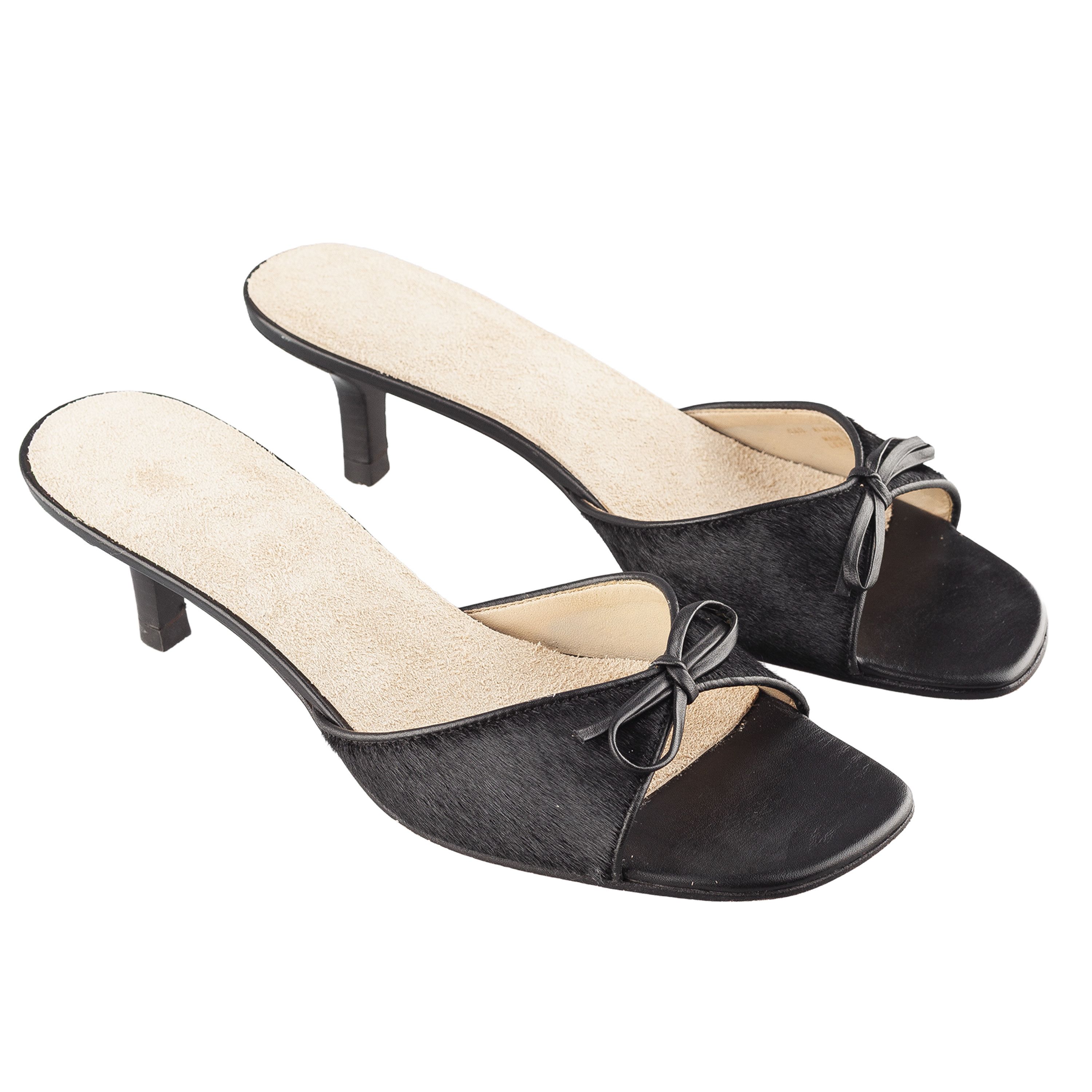 Ralph Lauren Ralph Lauren Vintage Black Pony Kitten Heels Size US 7 / IT 37 - 1 Thumbnail