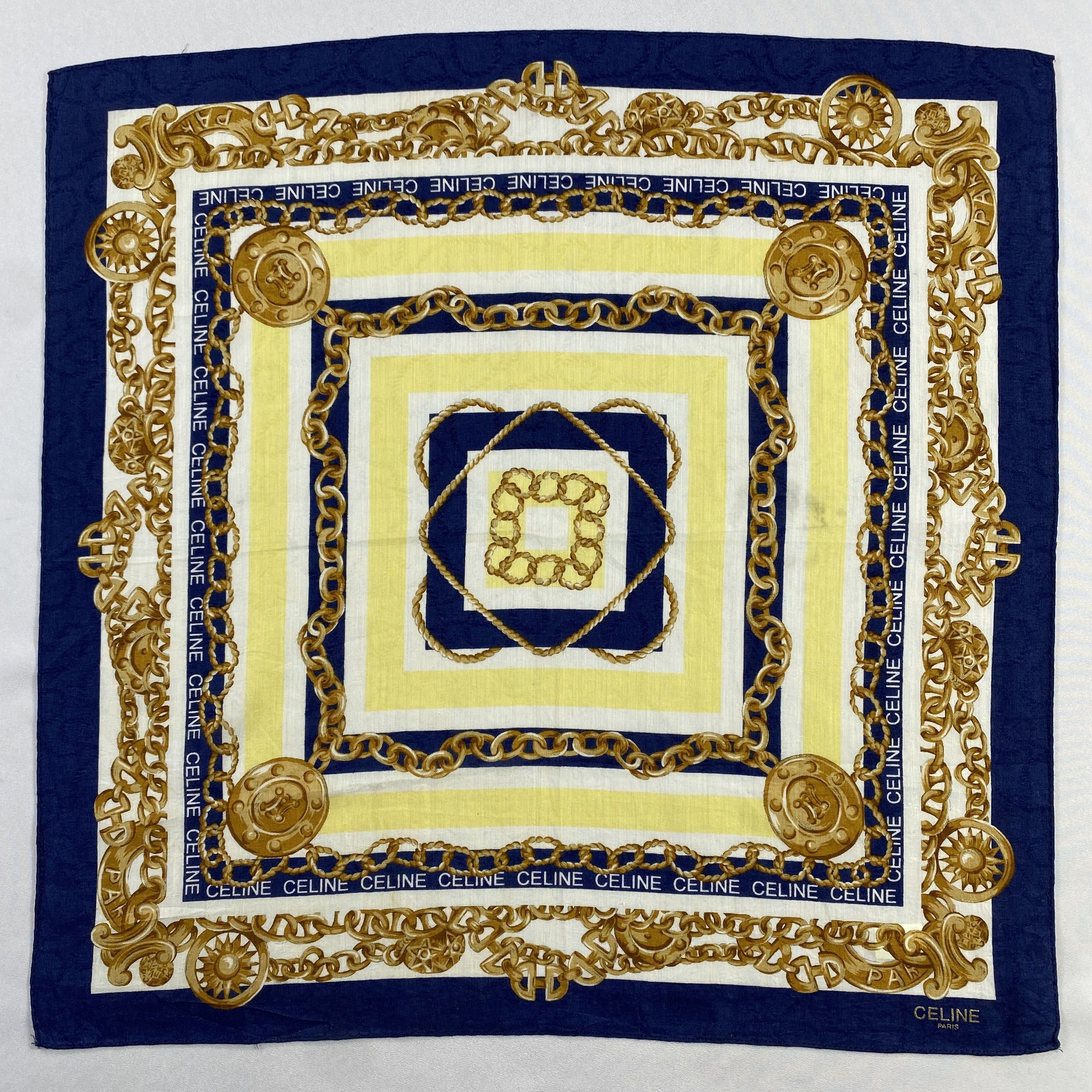 Celine × Vintage Celine Neckerchief / Bandana / Handkerchief-P601 Size ONE SIZE - 1 Thumbnail