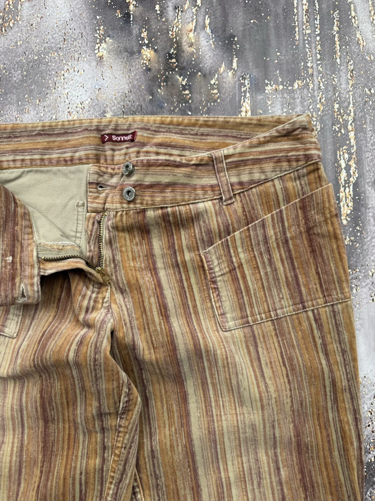 Vintage Vintage Corduroy Amazing Flared Pants Size 27" / US 4 / IT 40 - 4 Thumbnail