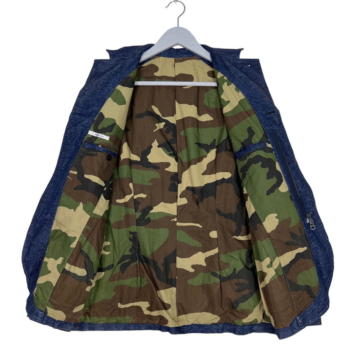 Indigo 🔥 HYPERION INDIGO BLUE CAMO LINING CHORE JACKET MADE MADE Size US S / EU 44-46 / 1 - 11 Thumbnail