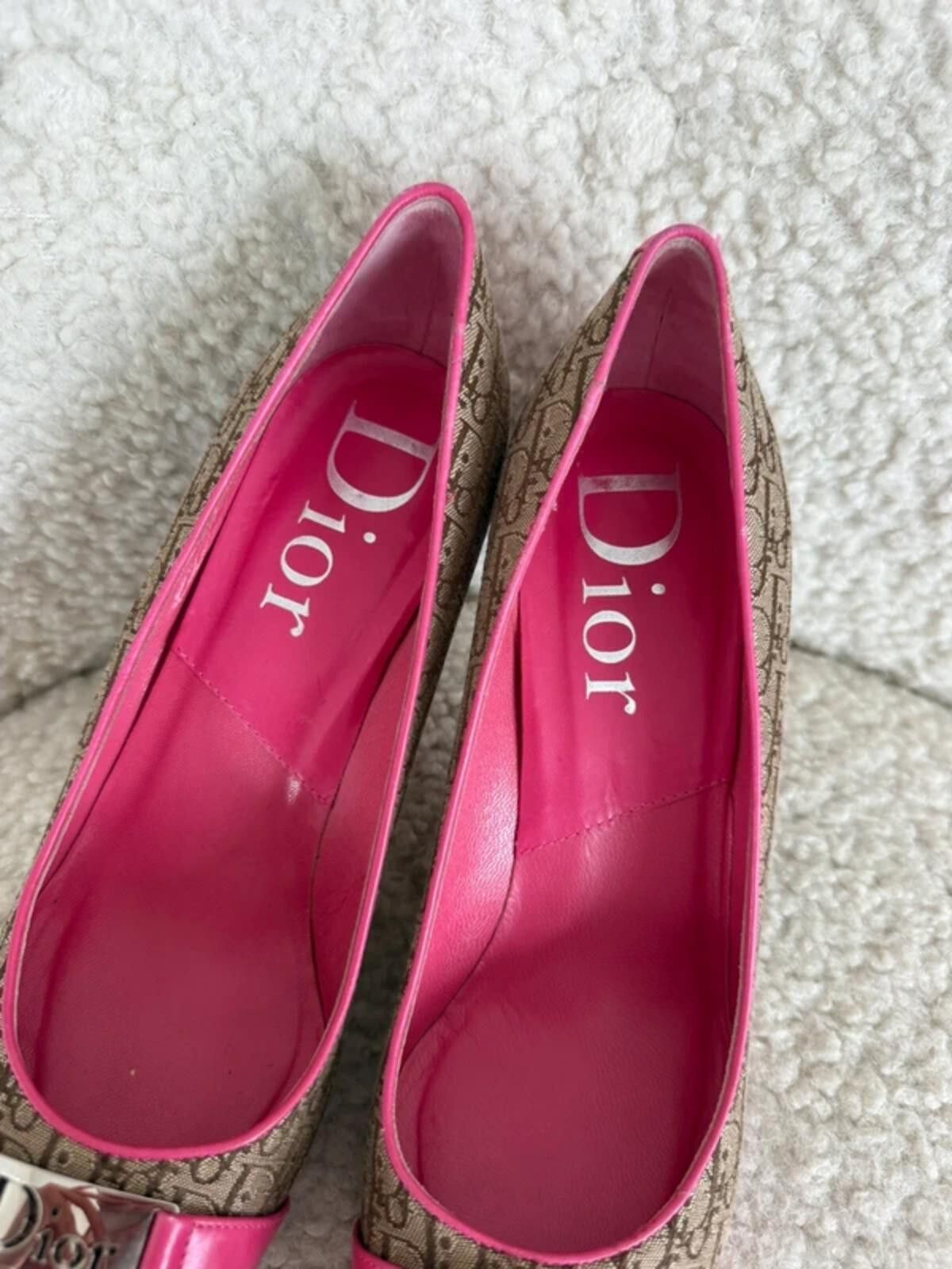 Dior Christian Dior Oblique Heels Size US 7.5 / IT 37.5 - 9 Thumbnail