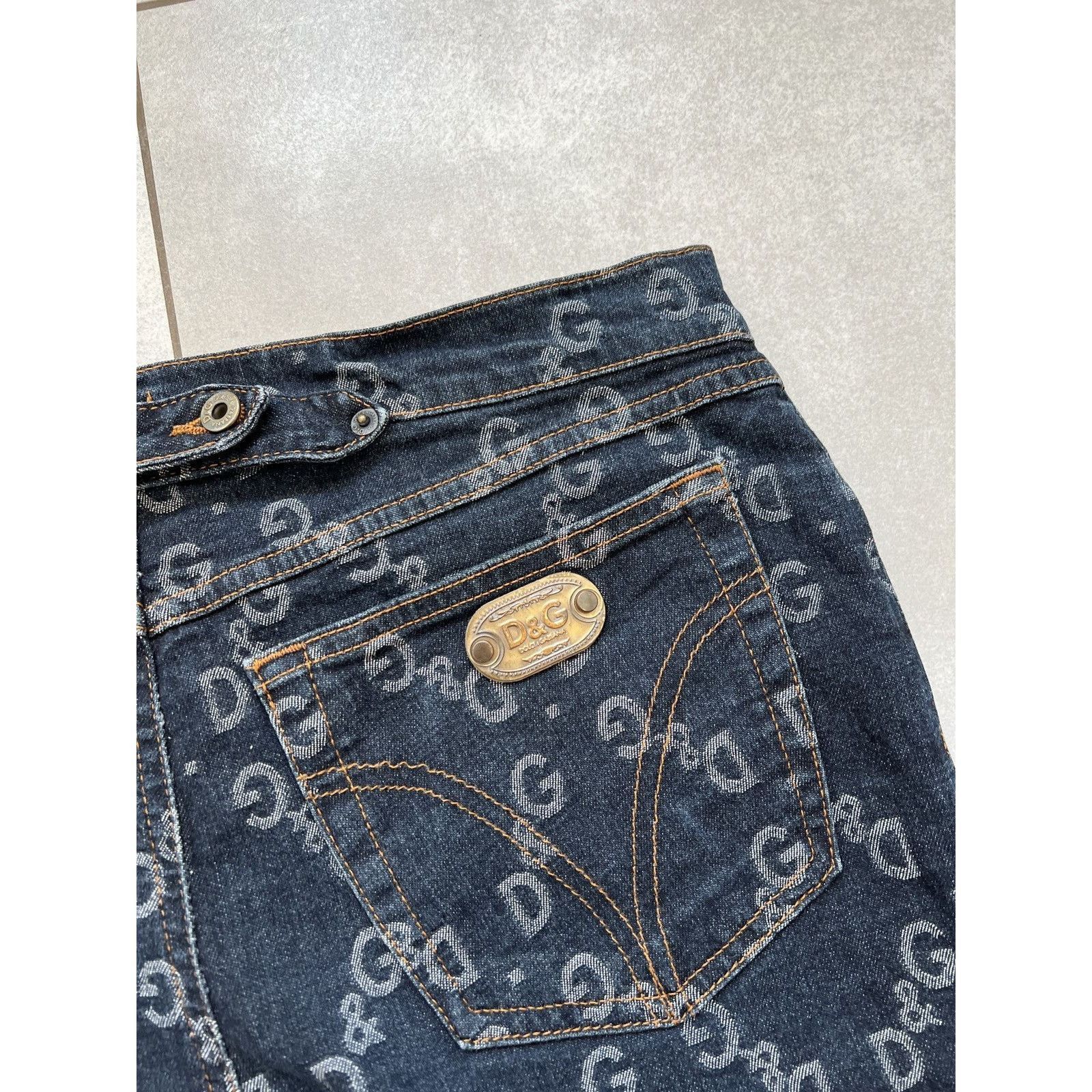 Dolce & Gabbana Rare dolce and gabbana full monogram printed denim jeans Size US 30 / EU 46 - 5 Thumbnail