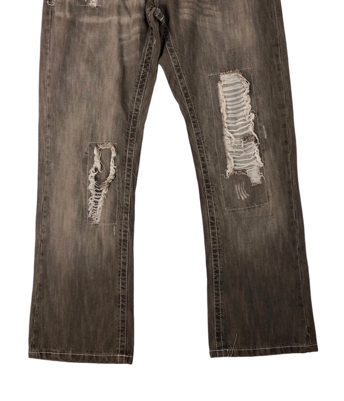 Japanese Brand Japan Brand XFactor Distress Denim Jeans Size US 34 / EU 50 - 4 Thumbnail