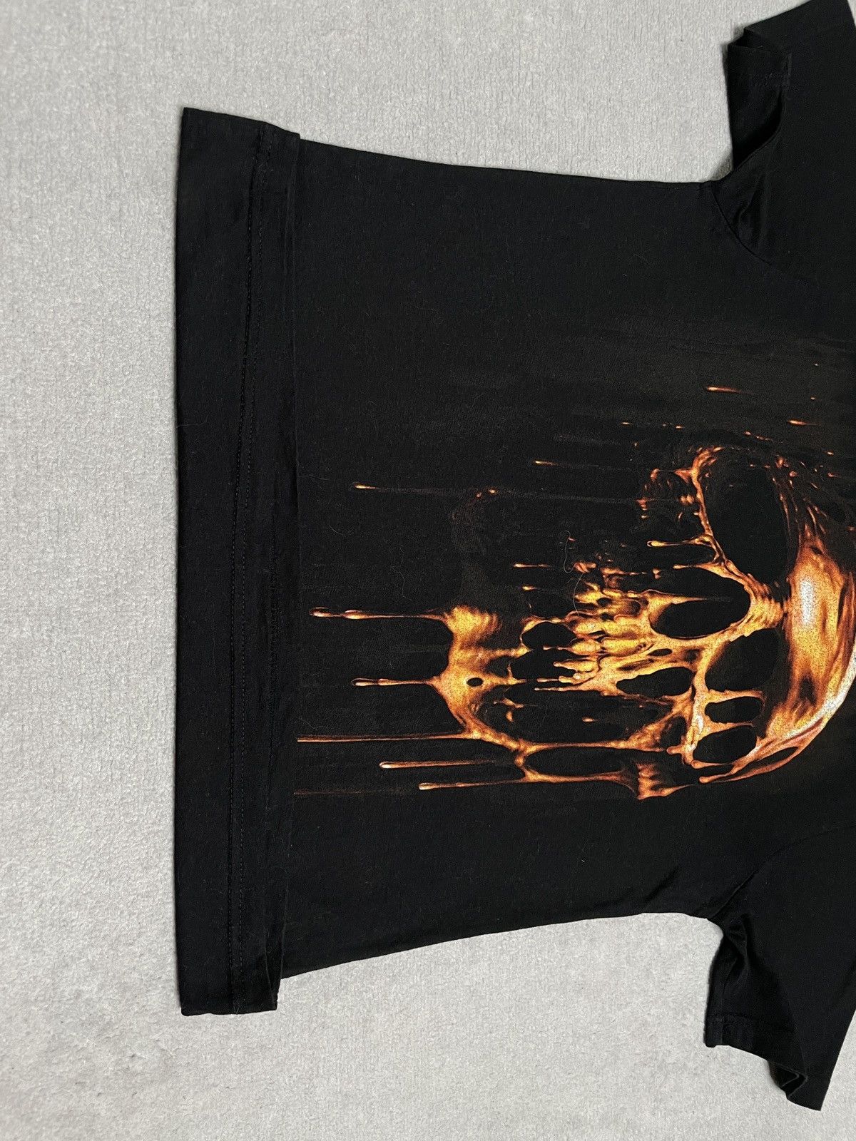 Vintage Vintage Black T-Shirt Tee Skull Avant Garde Drip Size US L / EU 52-54 / 3 - 3 Thumbnail