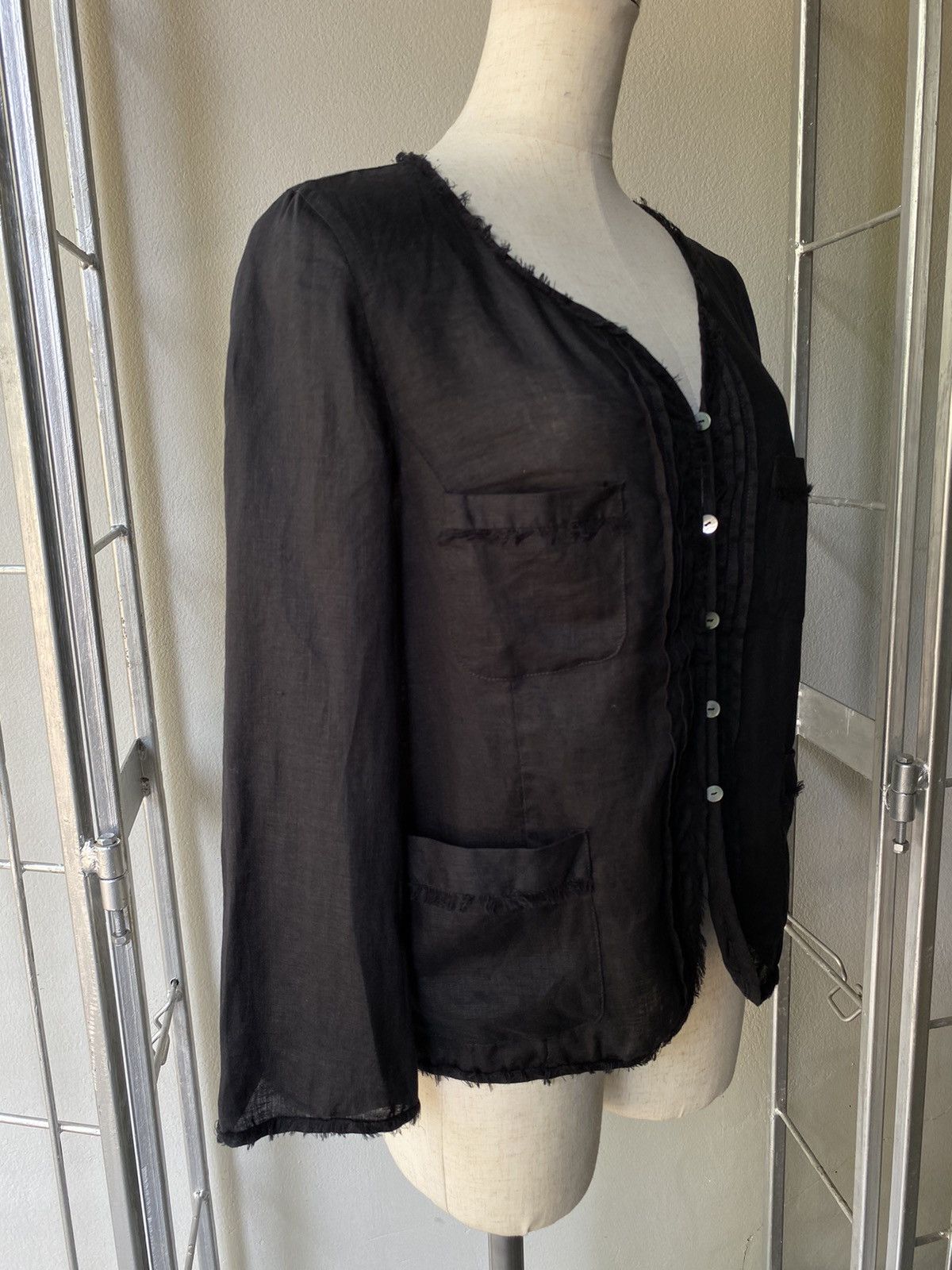 image of Gerard Darel Black Blouse, Women's (Size Small)