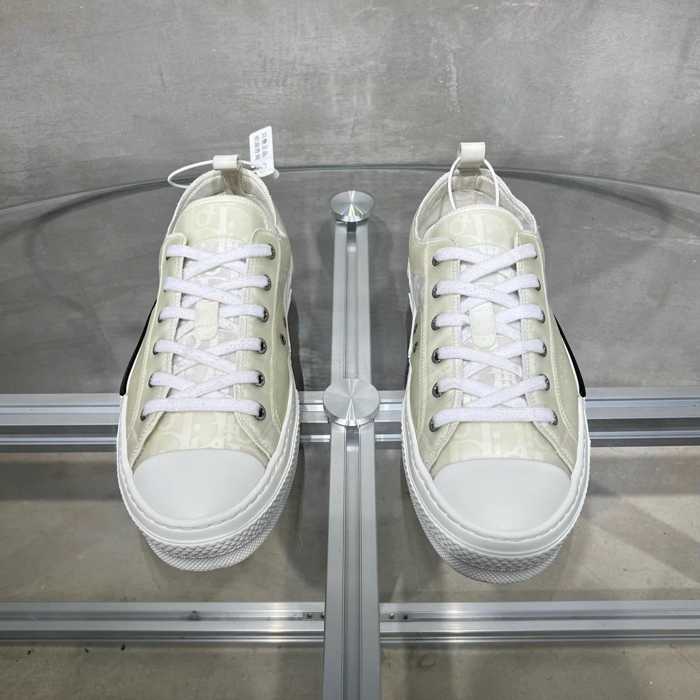 Dior Dior B23 Oblique Print White Sneakers EUR 43 Size US 10 / EU 43 - 1 Thumbnail