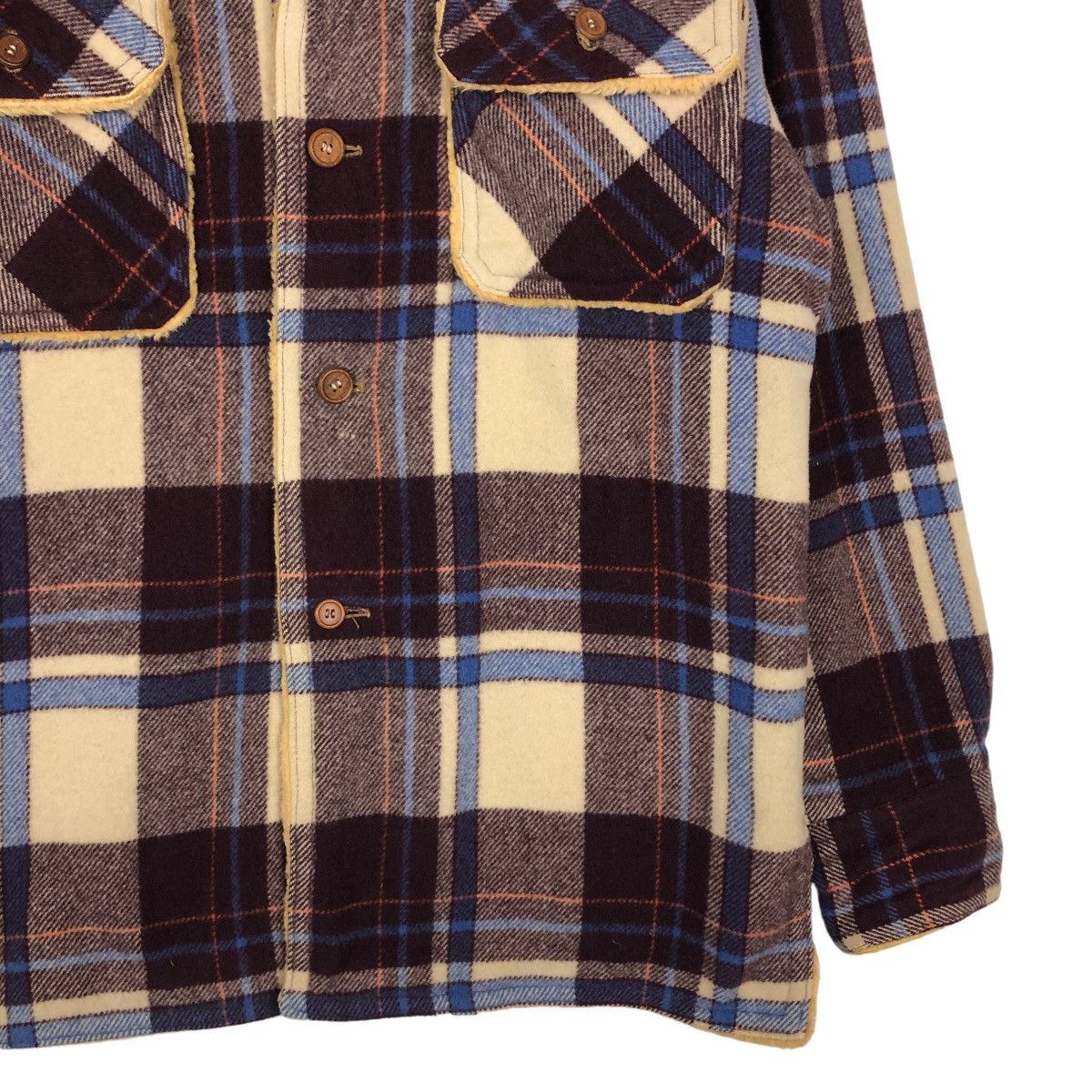 Japanese Brand 🔥Vintage Flannel Shirt Jacket Badon Tartan Design Shearing Size US M / EU 48-50 / 2 - 5 Thumbnail