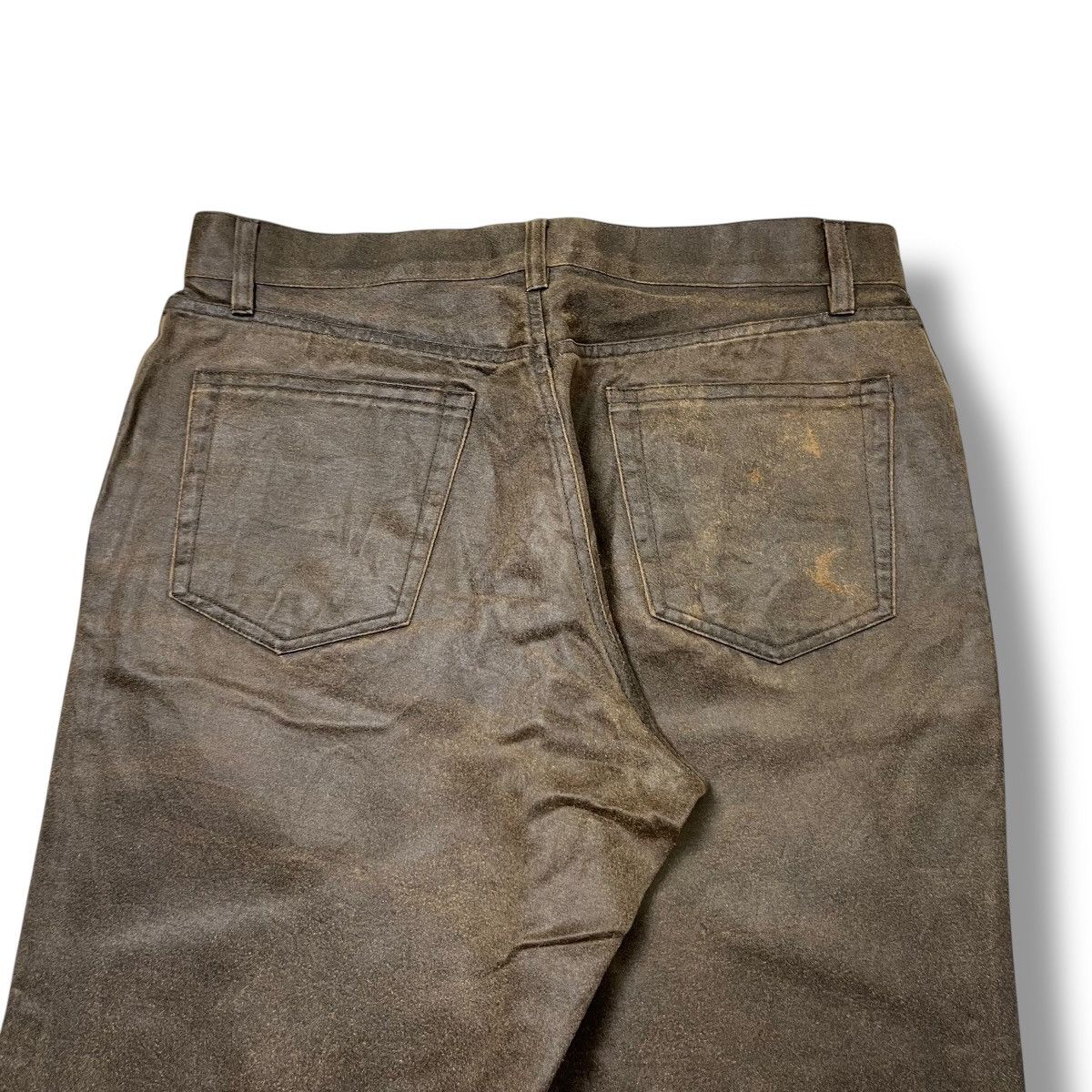 Kapital Comme Ca Ism Olive Brown Suede Pants | Size L Size US 31 - 6 Thumbnail