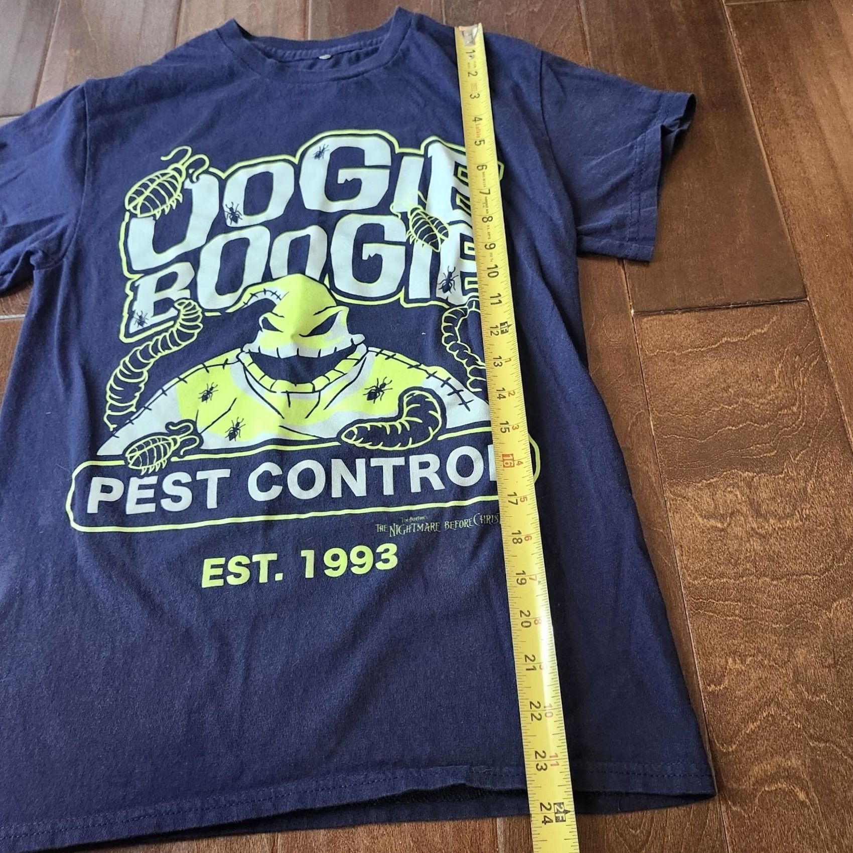 Disney Disney Oogie Boogie Shirt T-Shirt Small Crew Neck Short Sleeve Graphic Tee, Blue, Men, Regular Fit, All Seasons, Nightmare Before Christmas Size US S / EU 44-46 / 1 - 6 Thumbnail