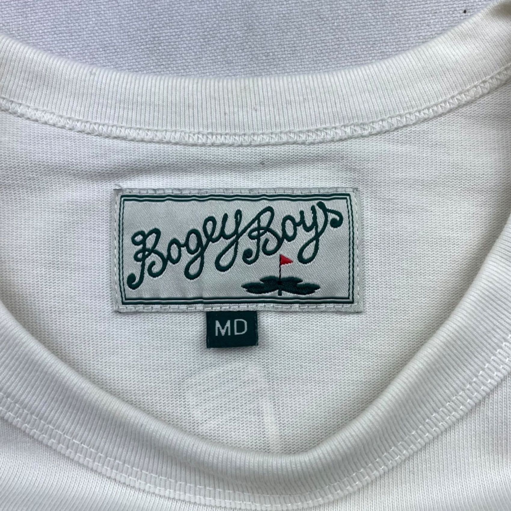 Vintage Bogey Boys Men's T-Shirt Ivory 2-Sided Heavyweight 100% Cotton Crew Neck Short Sleeve M Size US M / EU 48-50 / 2 - 5 Thumbnail