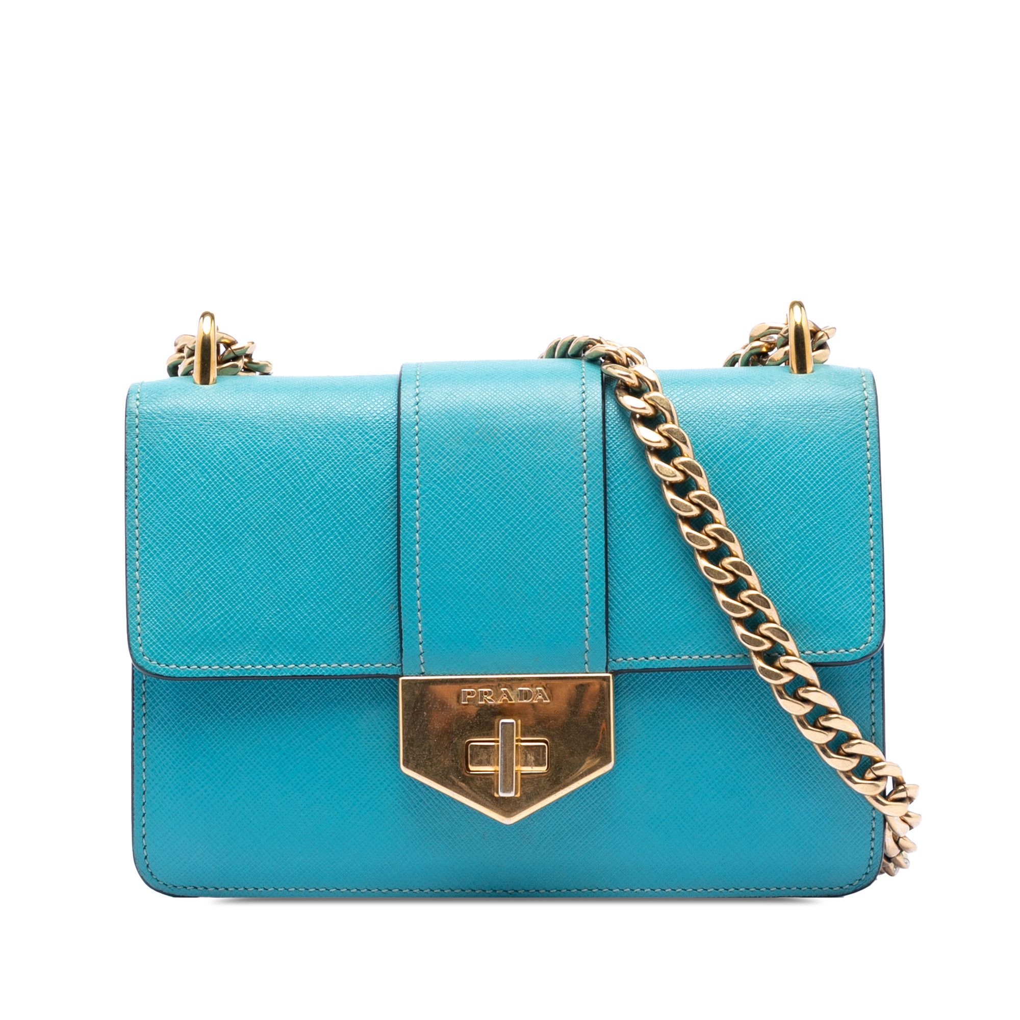 Prada Prada Saffiano Lux Turnlock Chain Crossbody Size ONE SIZE - 1 Thumbnail