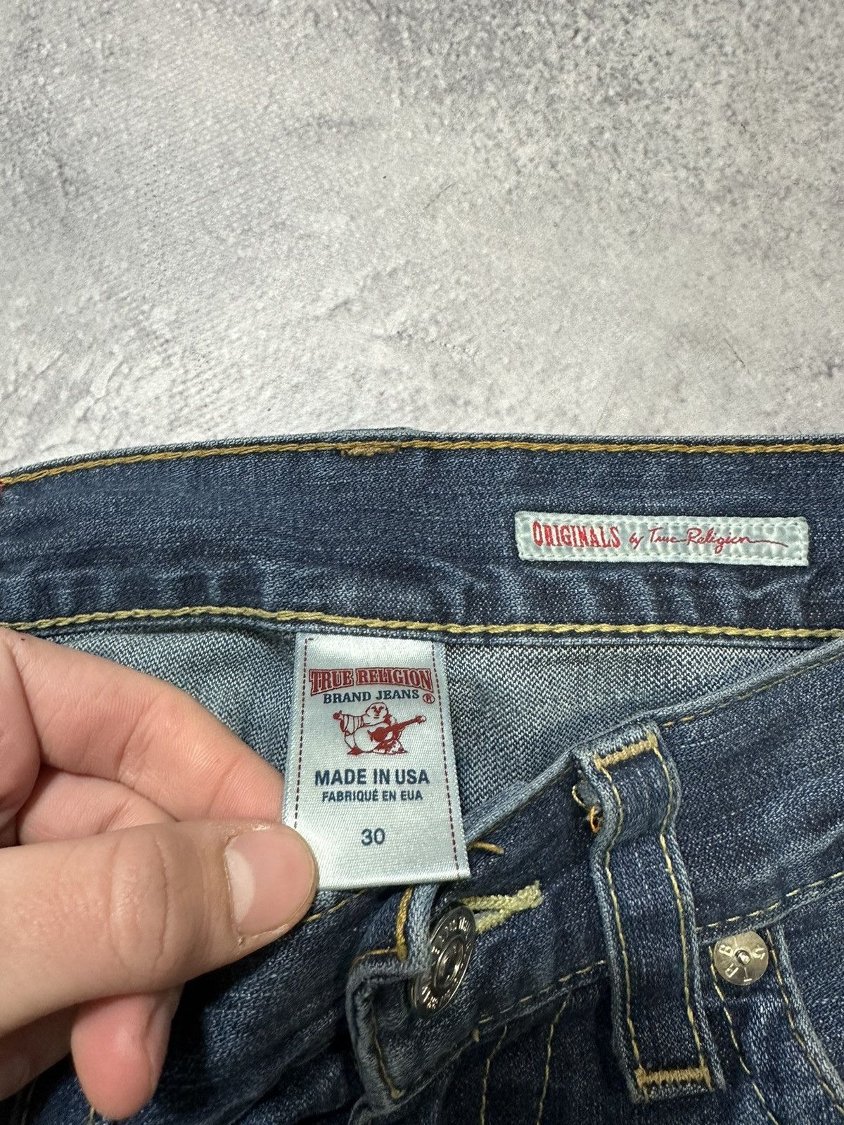 Jean True Religion jeans vintage straight USA Size US 30 / EU 46 - 9 Thumbnail
