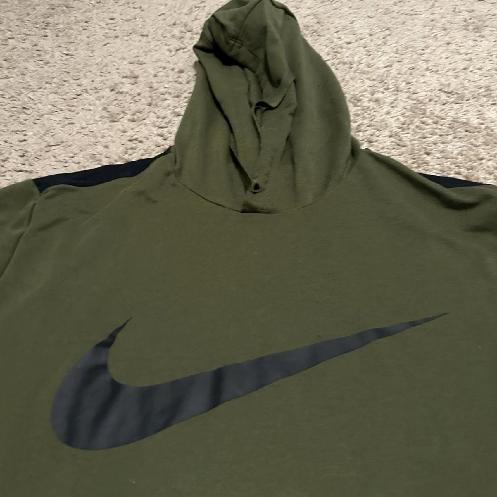 Nike Nike Hoodie Men XL Dri-Fit Pullover Colorblock Green Training Performance Moisture-Wicking Hooded Pockets Logo Regular Fit Sports Size US XL / EU 56 / 4 - 2 Thumbnail