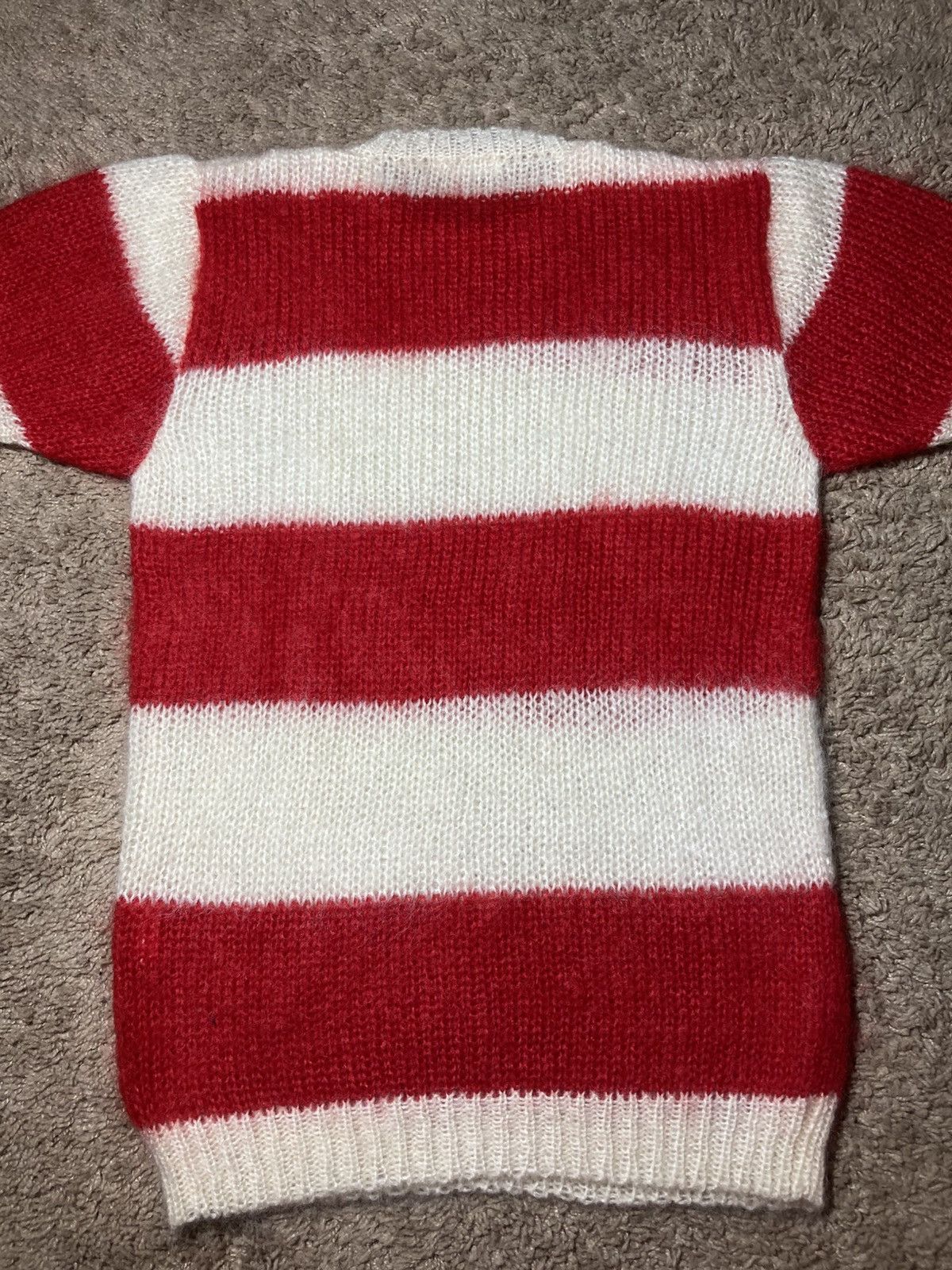 AW94 Milkboy Mohair Striped Short Sleeve Knit Punk Sex 90s