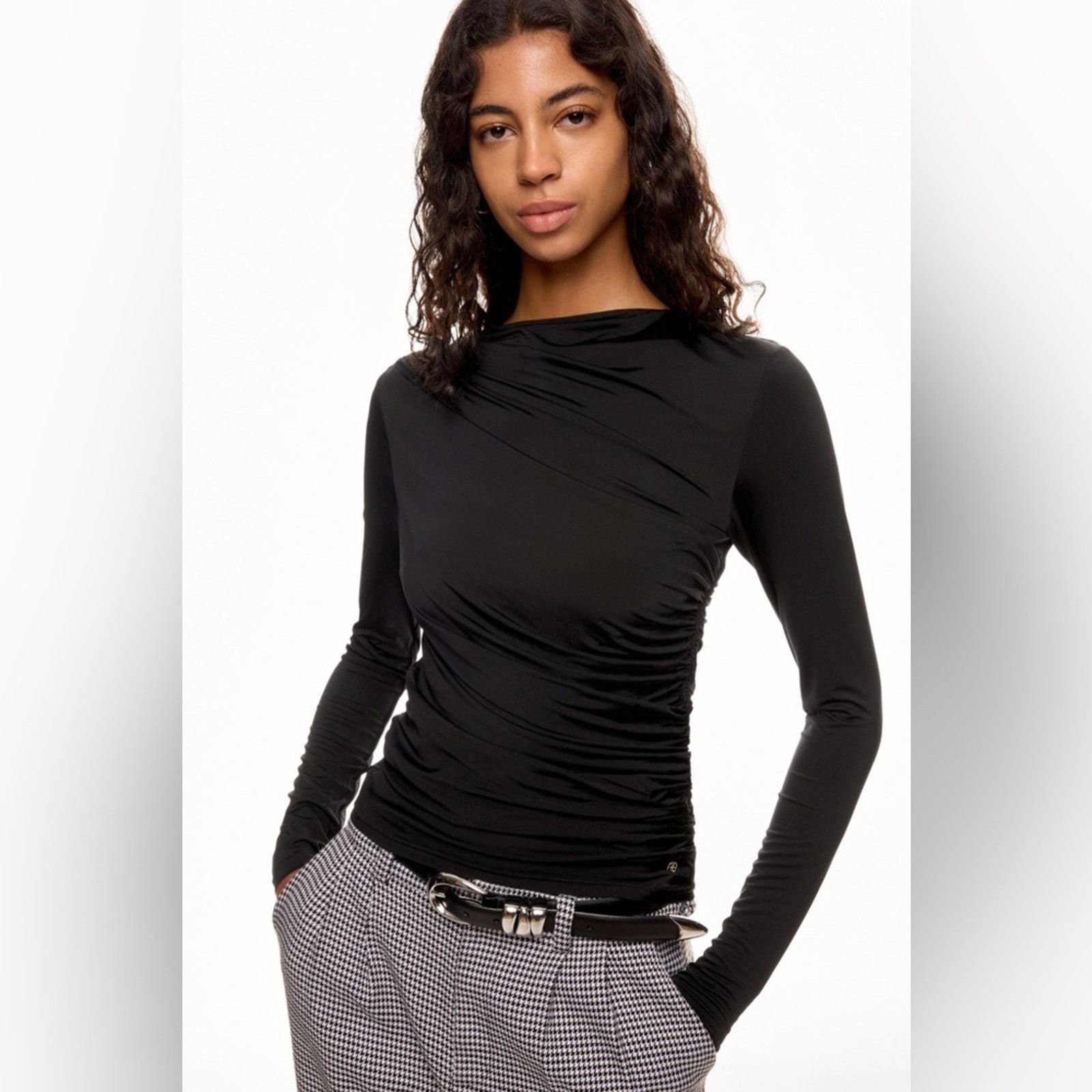 Anine Bing Anine Bing Bray Ruched Top Size Large Size L / US 10 / IT 46 - 1 Thumbnail