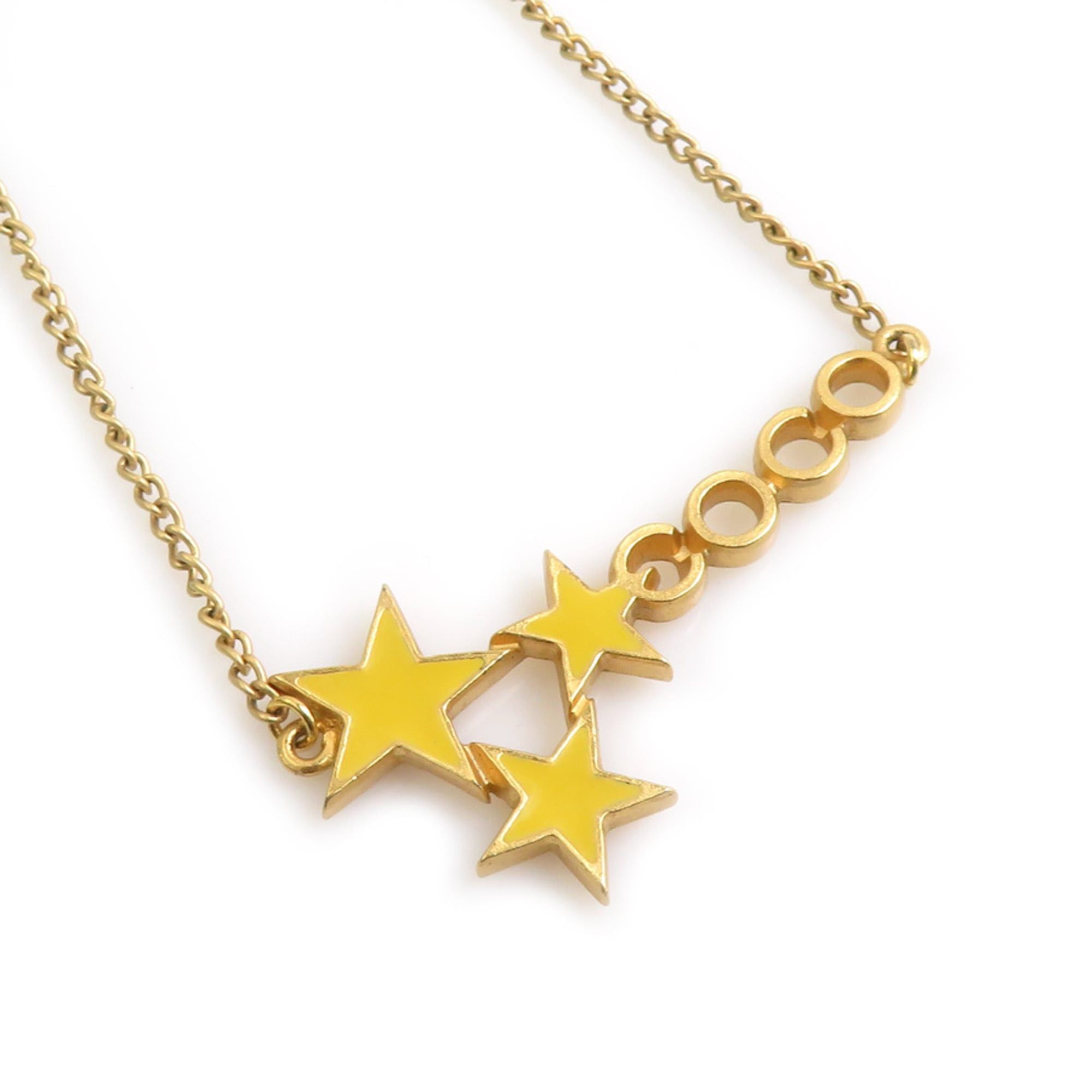 Chanel Chanel COCO Star Metal Enamel Necklace, Gold Yellow, Women's (e61772a) Size ONE SIZE - 1 Thumbnail