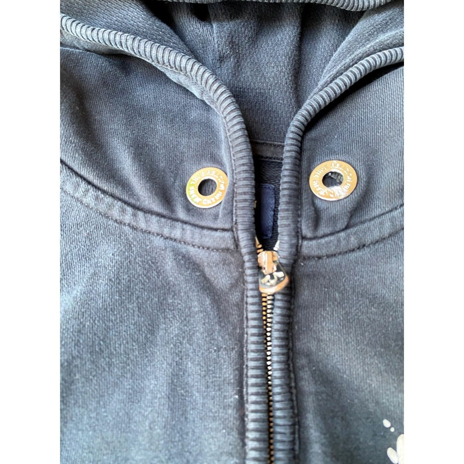 True Religion VINTAGE True Religion Horseshoe Shattered Zip Up Hoodie Sweatshirt Womens Small Size XS / US 0-2 / IT 36-38 - 4 Thumbnail