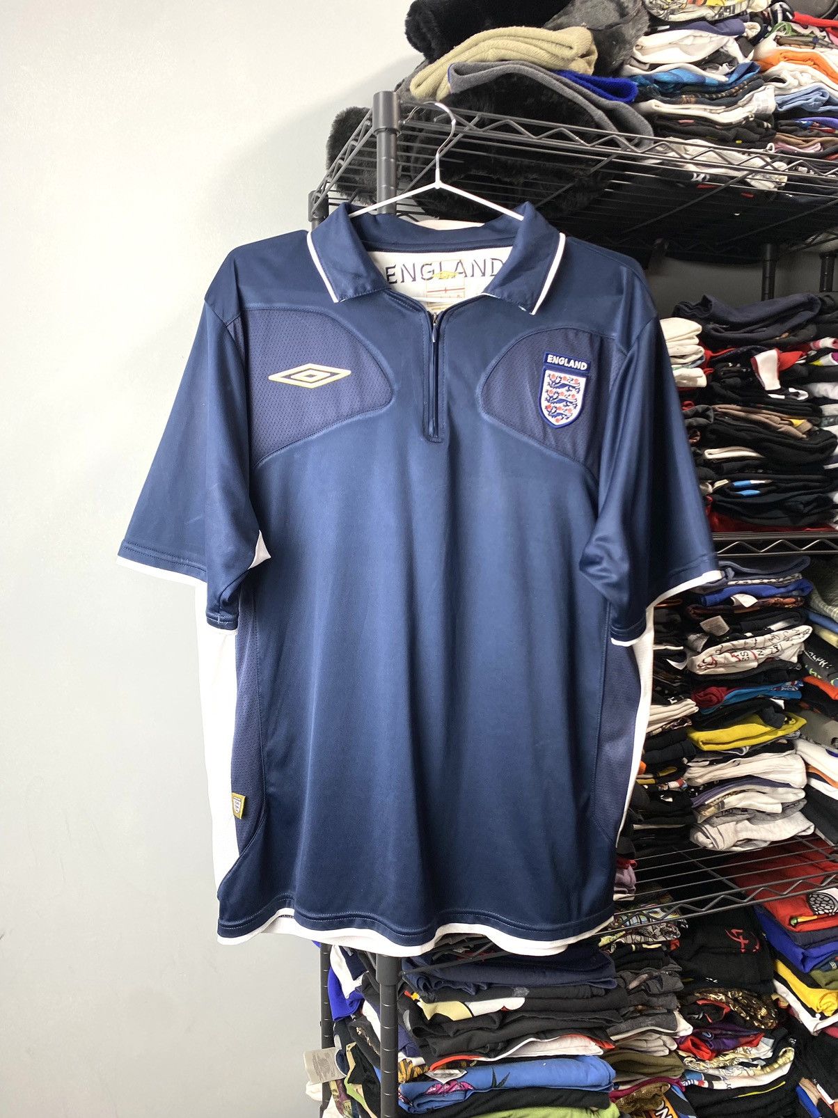 Umbro Vintage 00’s Umbro England Soccer Jersey T Shirt Size US L / EU 52-54 / 3 - 1 Thumbnail