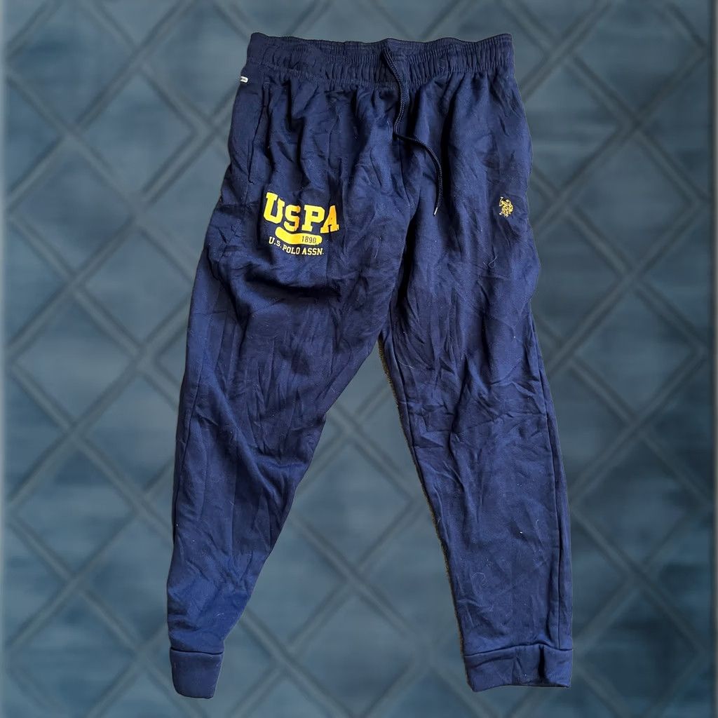 U.S. Polo Assn. U.S. Polo Assn. Sweatpants Men’s Large Blue Joggers Logo Casual Loungewear Pants Size US L / EU 52-54 / 3 - 1 Thumbnail