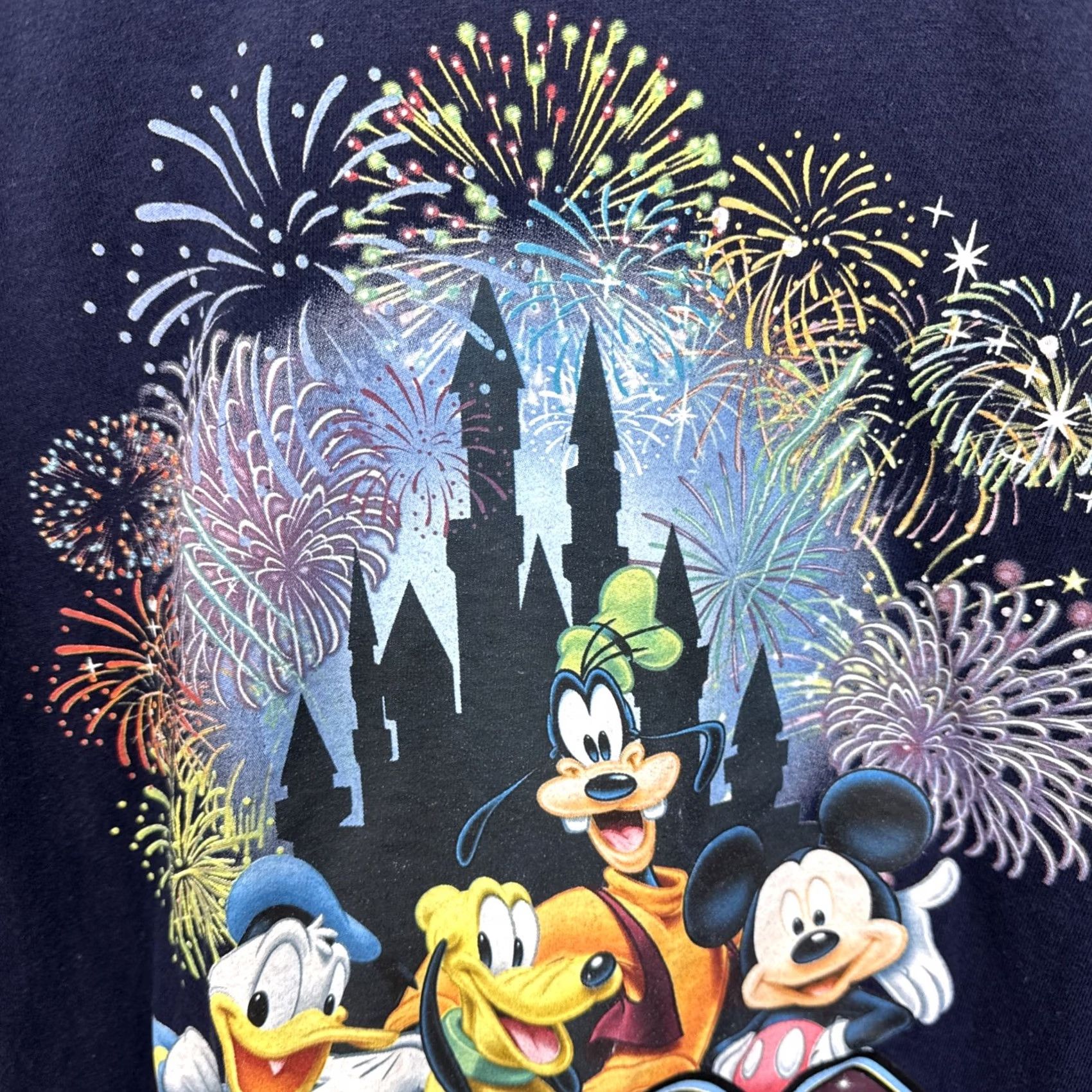 Disney Disney T-Shirt Medium Blue 2009 California Mickey Goofy Pluto 90s Cartoon Shirt Mens Non-N/A Size US M / EU 48-50 / 2 - 7 Thumbnail