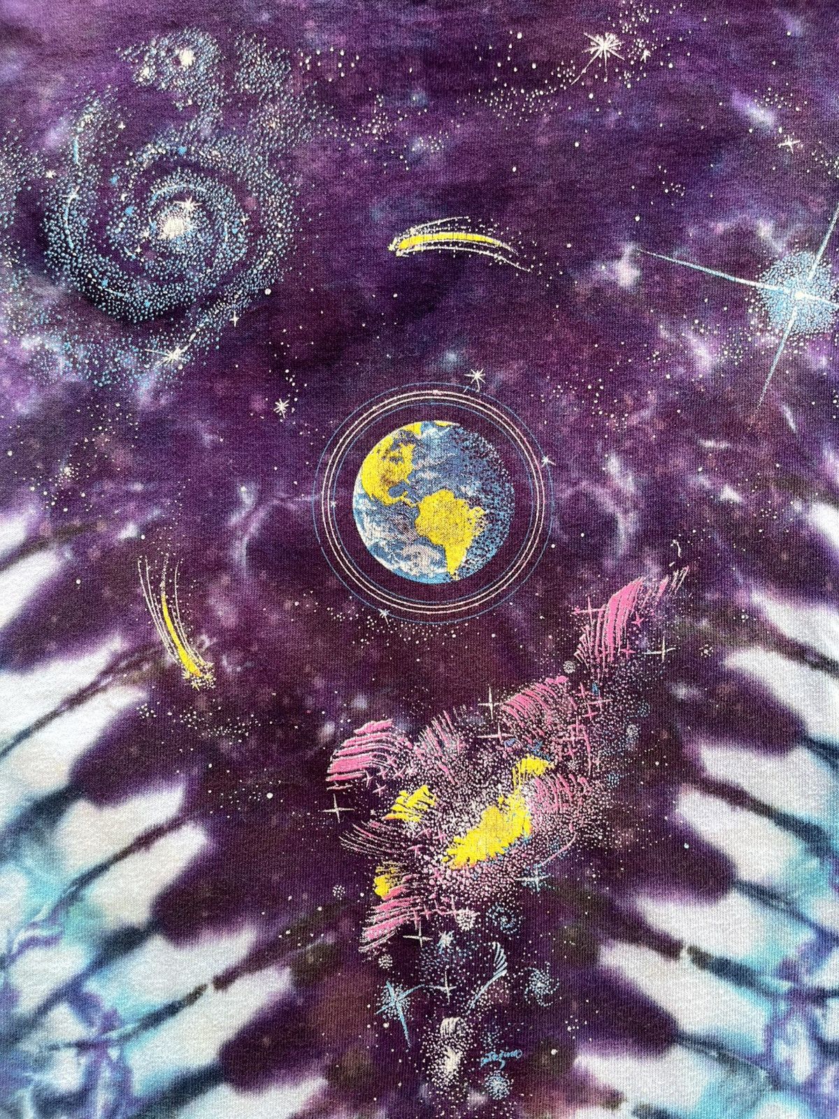 Vintage Liquid blue Space t- shirt 90’s Size US L / EU 52-54 / 3 - 2 Thumbnail