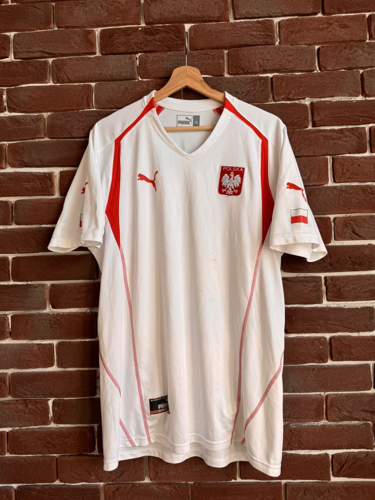 Puma Rare Vintage 2001 PUMA Poland football Jersey Soccer Kit Xl Size US XL / EU 56 / 4 - 1 Thumbnail