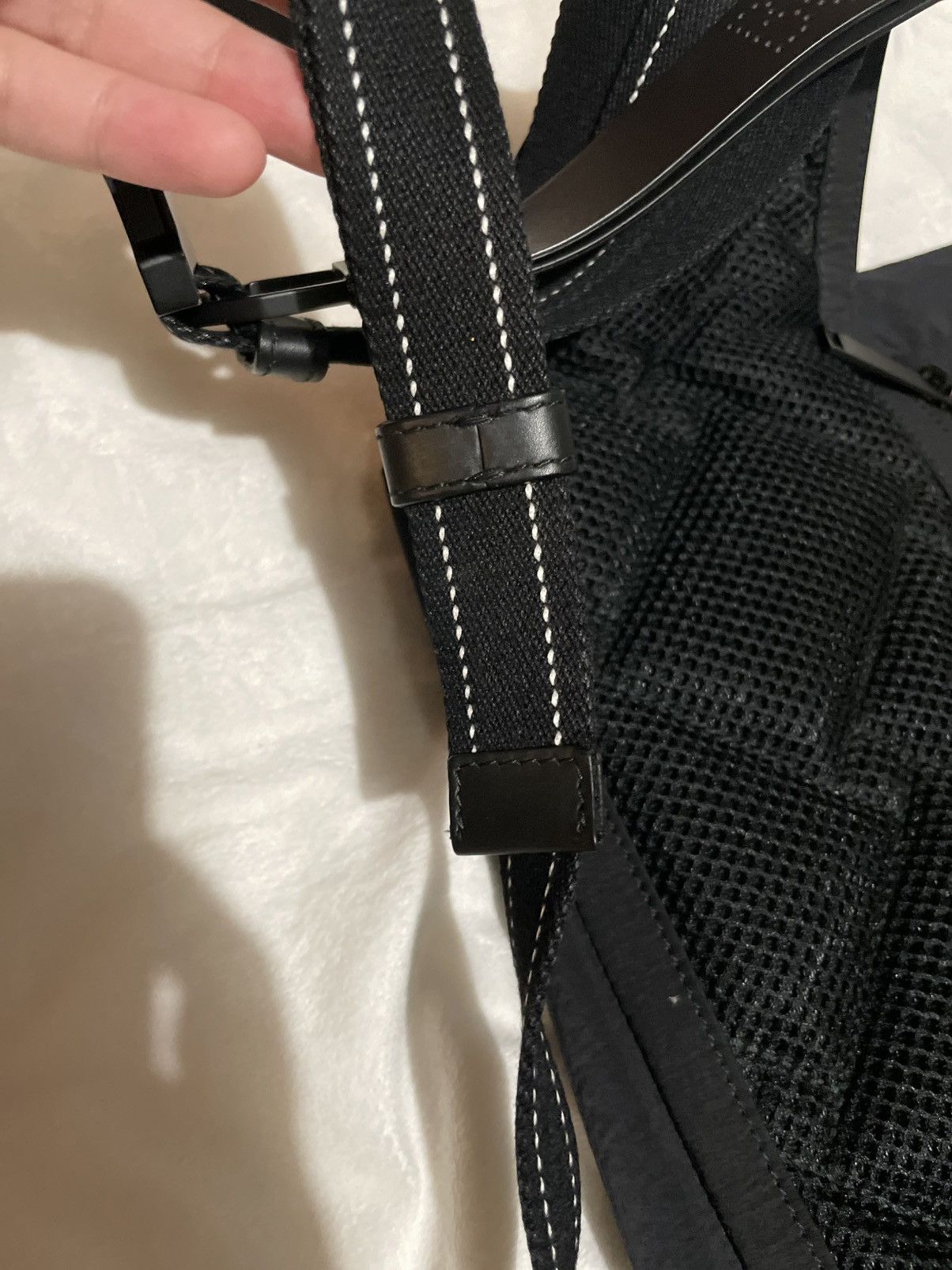 Bottega Veneta Bottega Veneta Black/ Blue Nylon Belt Bag Size ONE SIZE - 3 Thumbnail