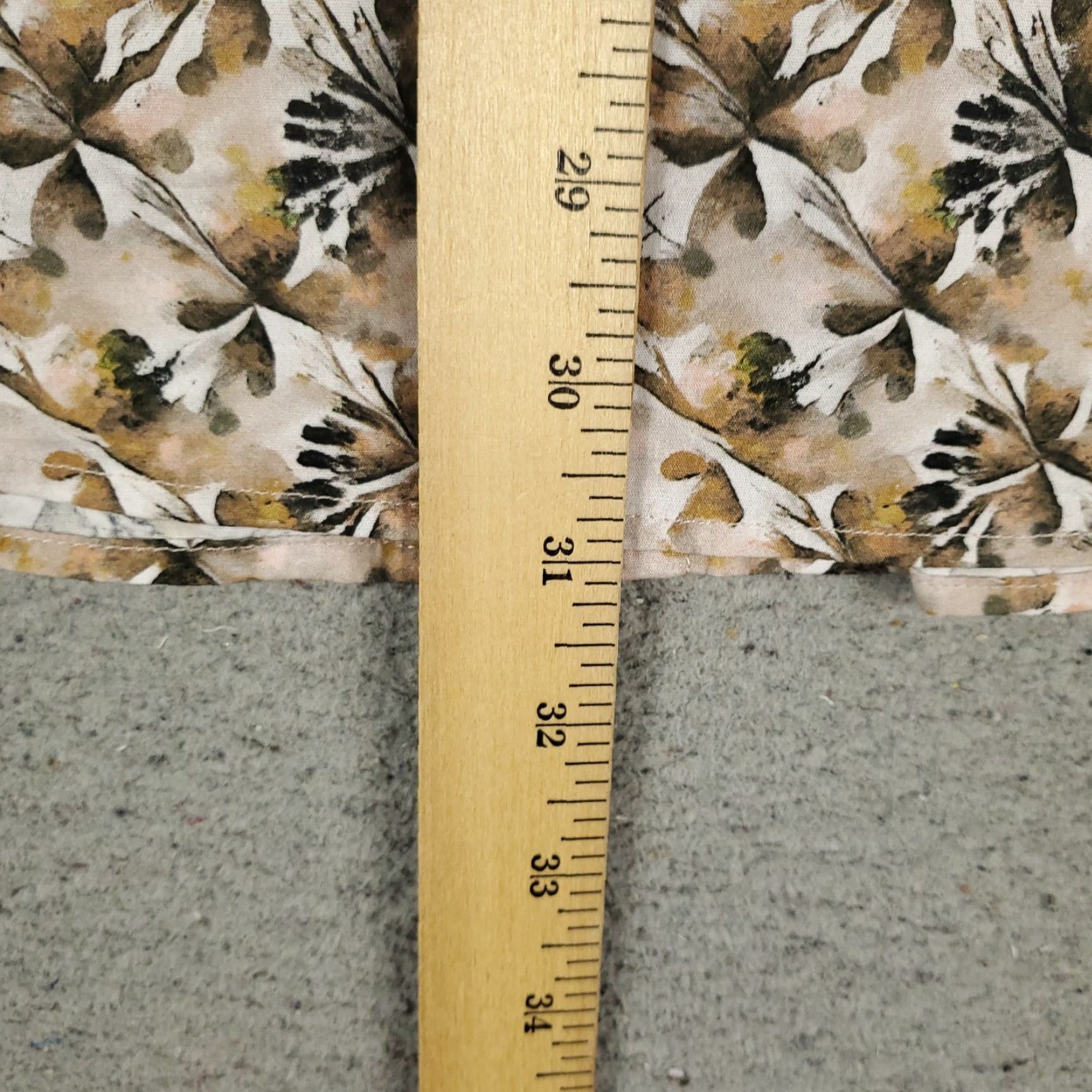 BUGATCHI Bugatchi Uomo Shirt Mens XL Beige Floral Button-Up Long Sleeve Size US XL / EU 56 / 4 - 4 Thumbnail
