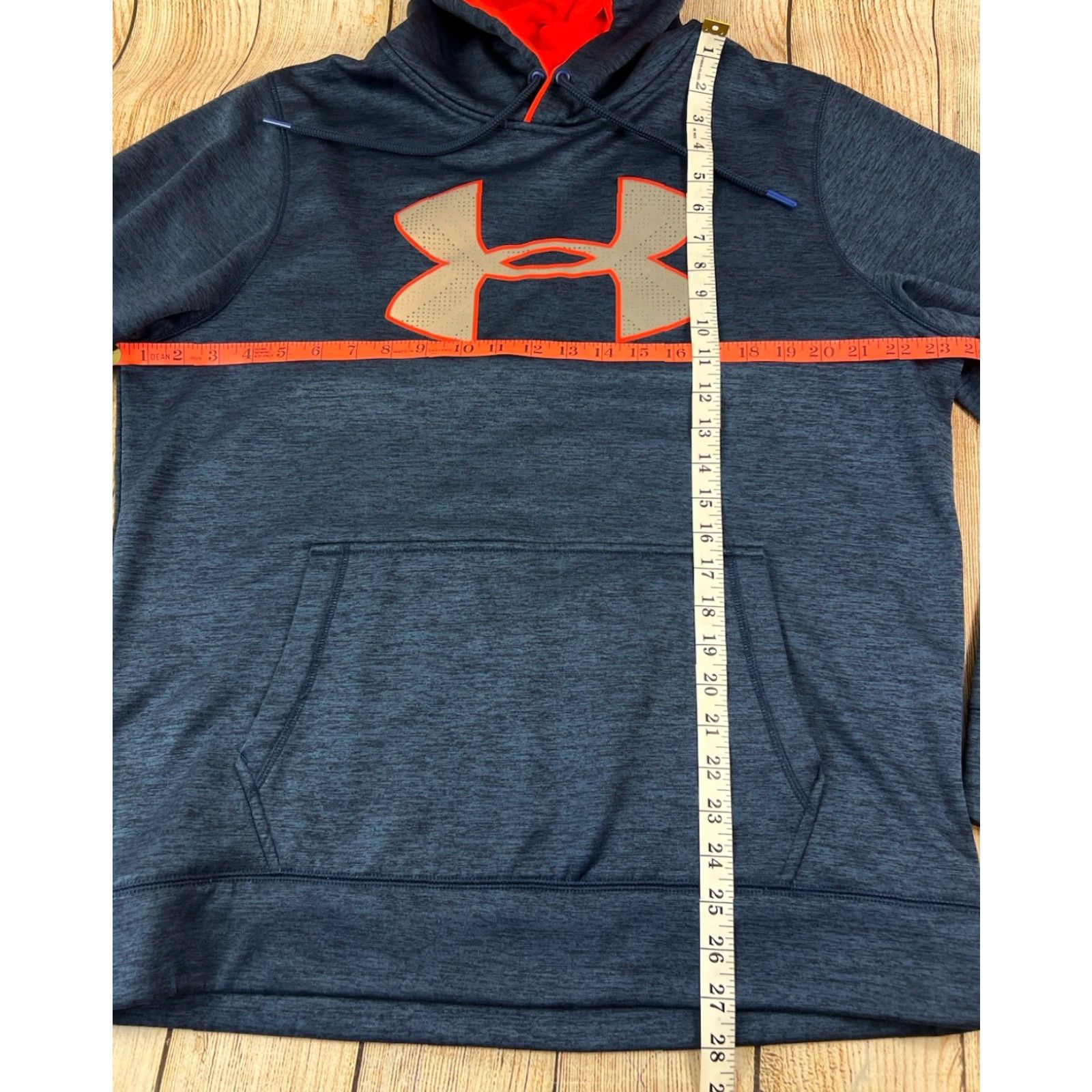 Under Armour Under Armour Storm Hoodie Sweatshirt Mens L Orange Hooded Pockets Pullover Sports Outdoor Size US L / EU 52-54 / 3 - 3 Thumbnail