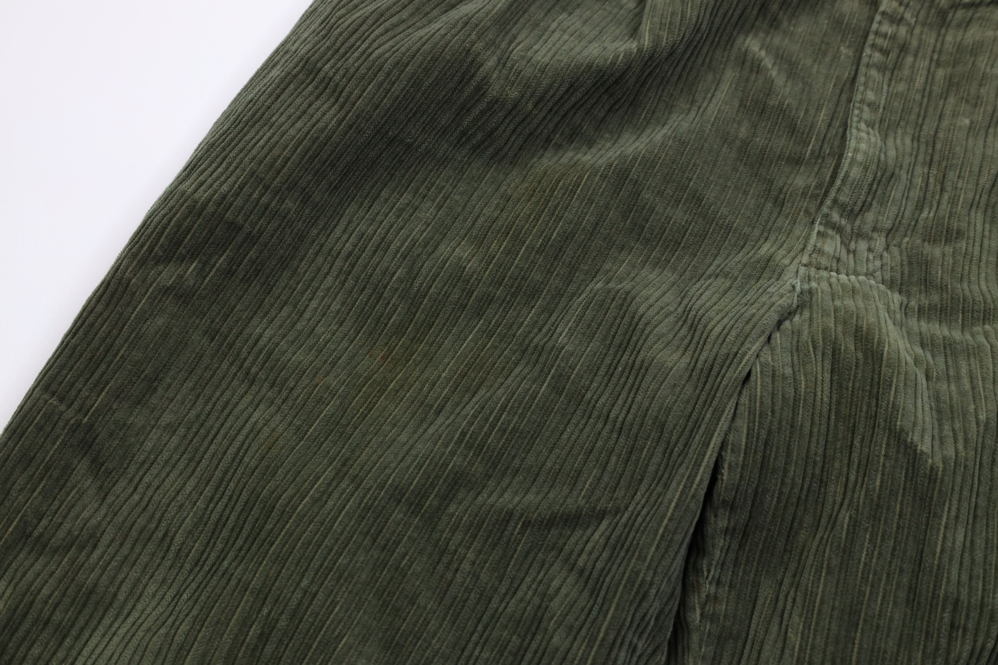 Vintage Vintage 90s Streetwear Wide Leg Corduroy Chino Pants Green Size US 38 / EU 54 - 6 Thumbnail