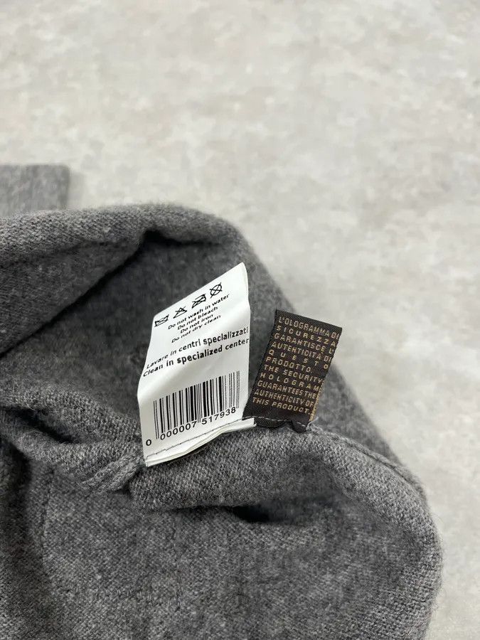 Roberto Cavalli 2010s Roberto Cavalli Grey & Brown Skeleton Relief Sweater Size US L / EU 52-54 / 3 - 9 Thumbnail