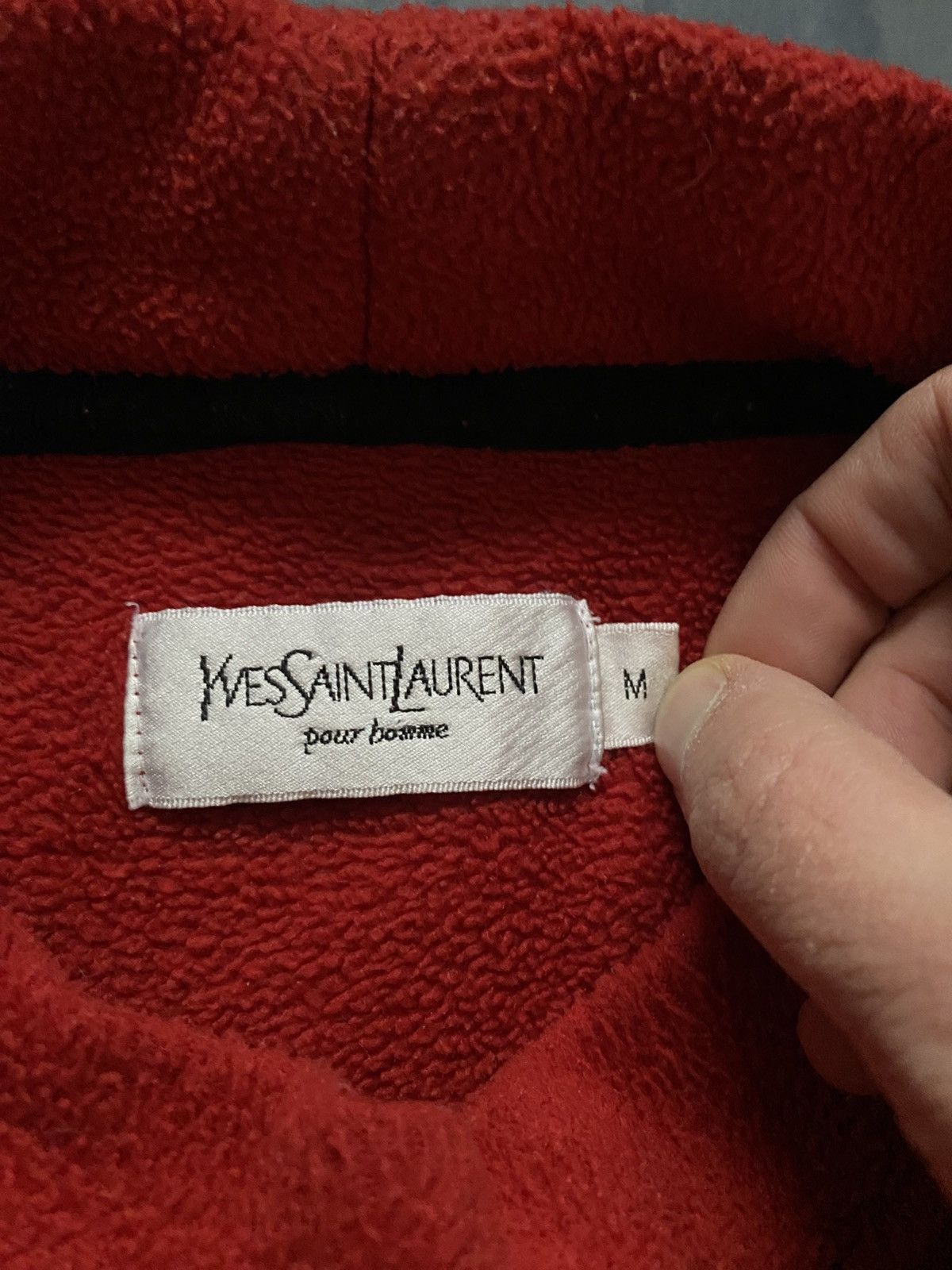 Yves Saint Laurent Yves Saint Laurent fleece sweatshirt vintage drip streetwear Size US M / EU 48-50 / 2 - 3 Thumbnail