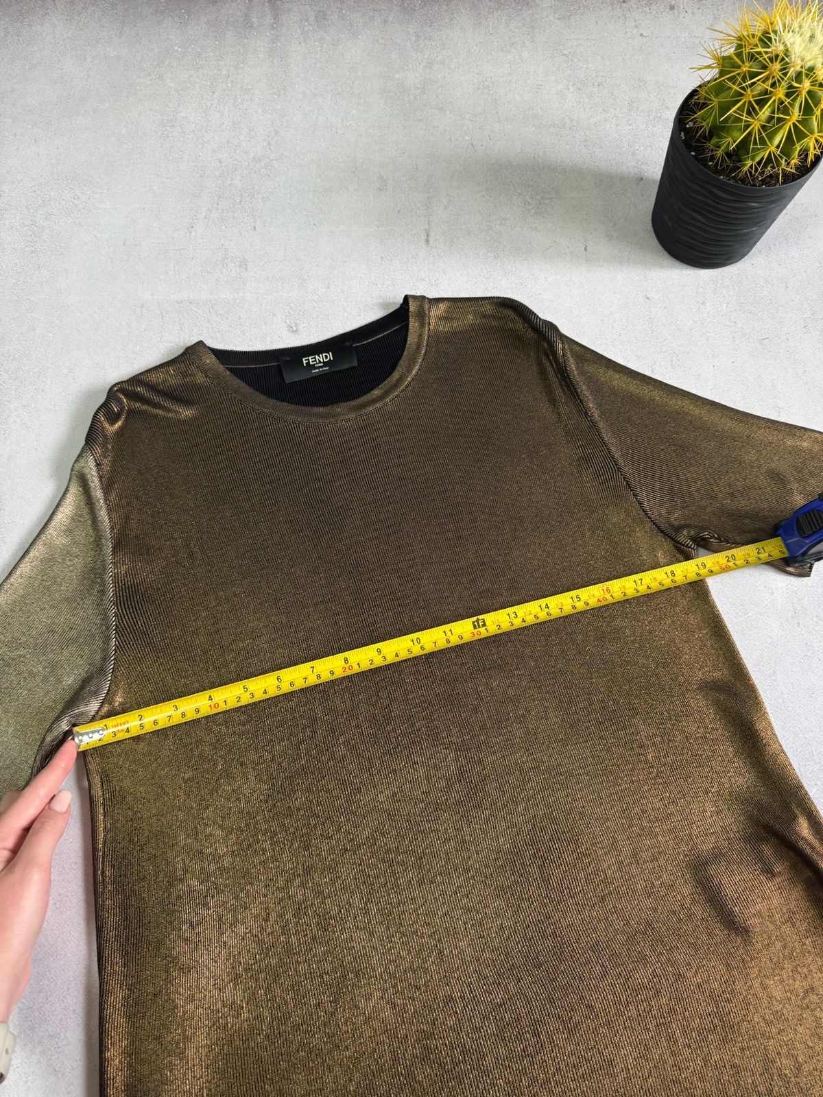Fendi Fendi Knitwear Pullover T Shirt 48 Size Rare Luxury Size L / US 10 / IT 46 - 7 Thumbnail