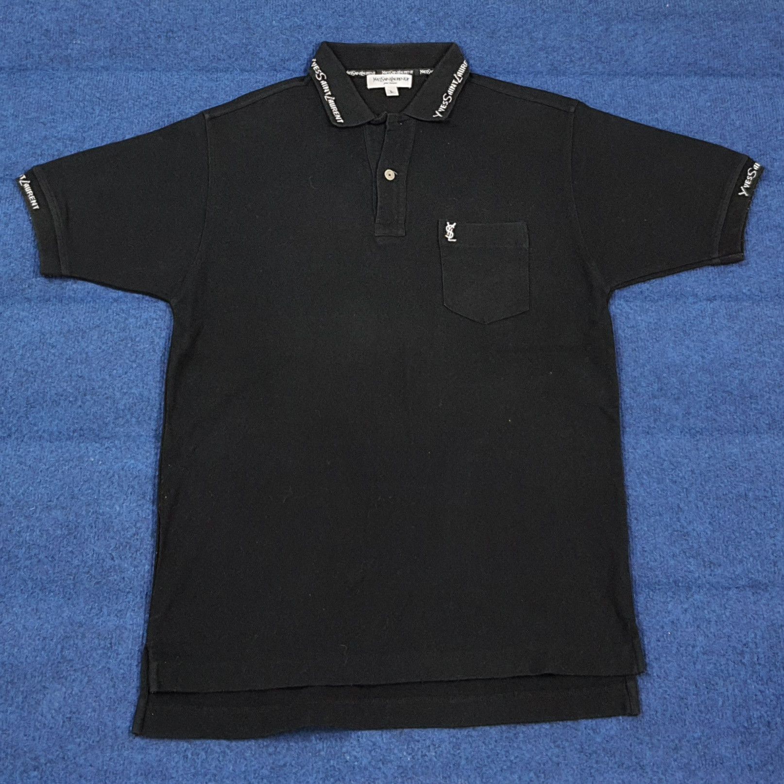 Yves Saint Laurent Vintage Yves Saint Laurent Polo Shirt YSL Pour Homme C301N42 Size US M / EU 48-50 / 2 - 1 Thumbnail