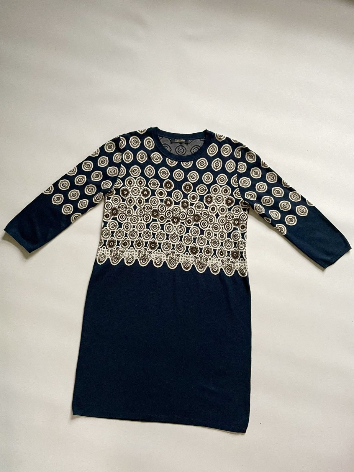 Max Mara Max Mara cotton dress knitwear Size L / US 10 / IT 46 - 4 Thumbnail