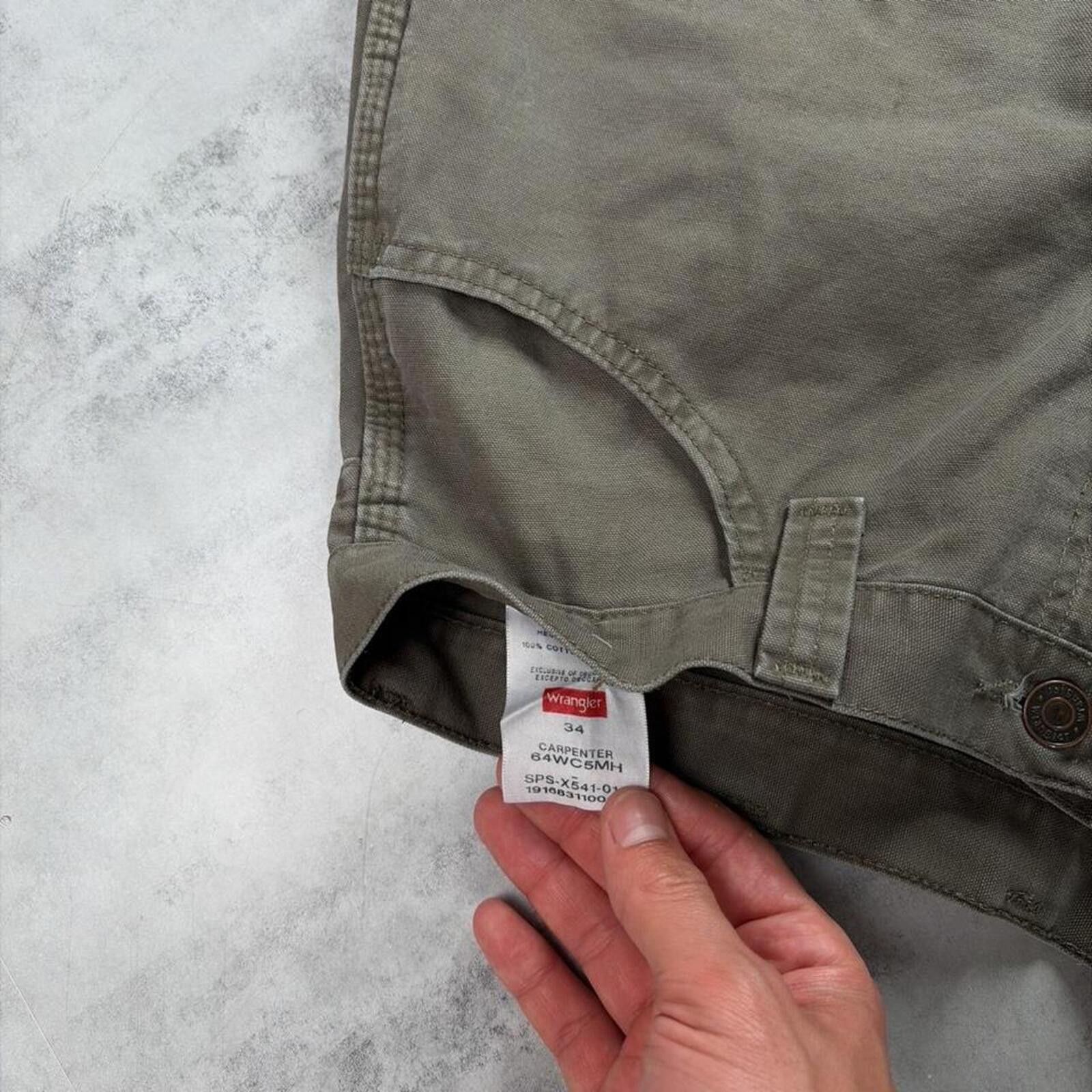 Dickies Y2K Olive Green Dickies Carpenter Baggy Distressed Shorts Size US 34 / EU 50 - 5 Thumbnail