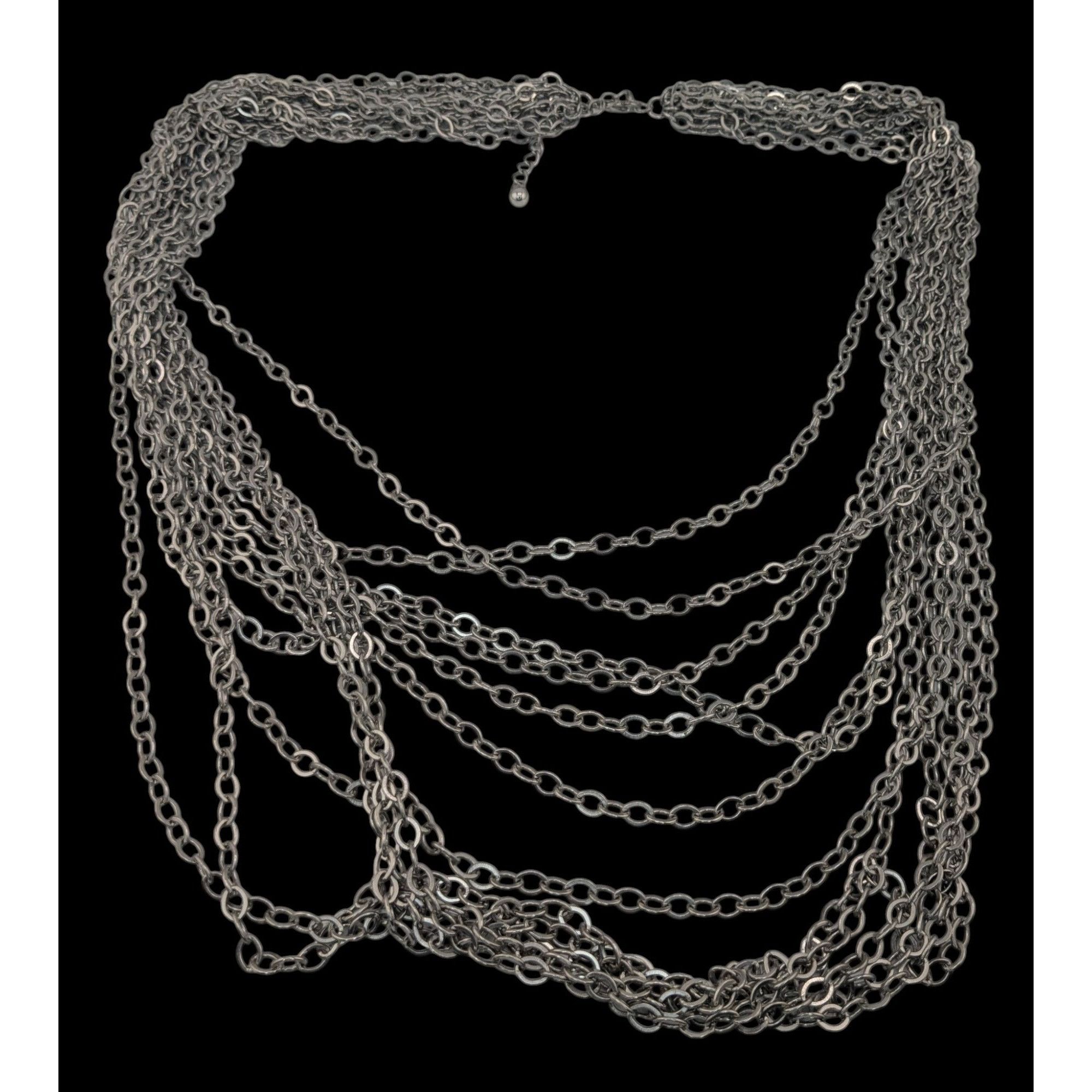 Other Layered Glam Metal Chain Necklace Size ONE SIZE - 2 Thumbnail